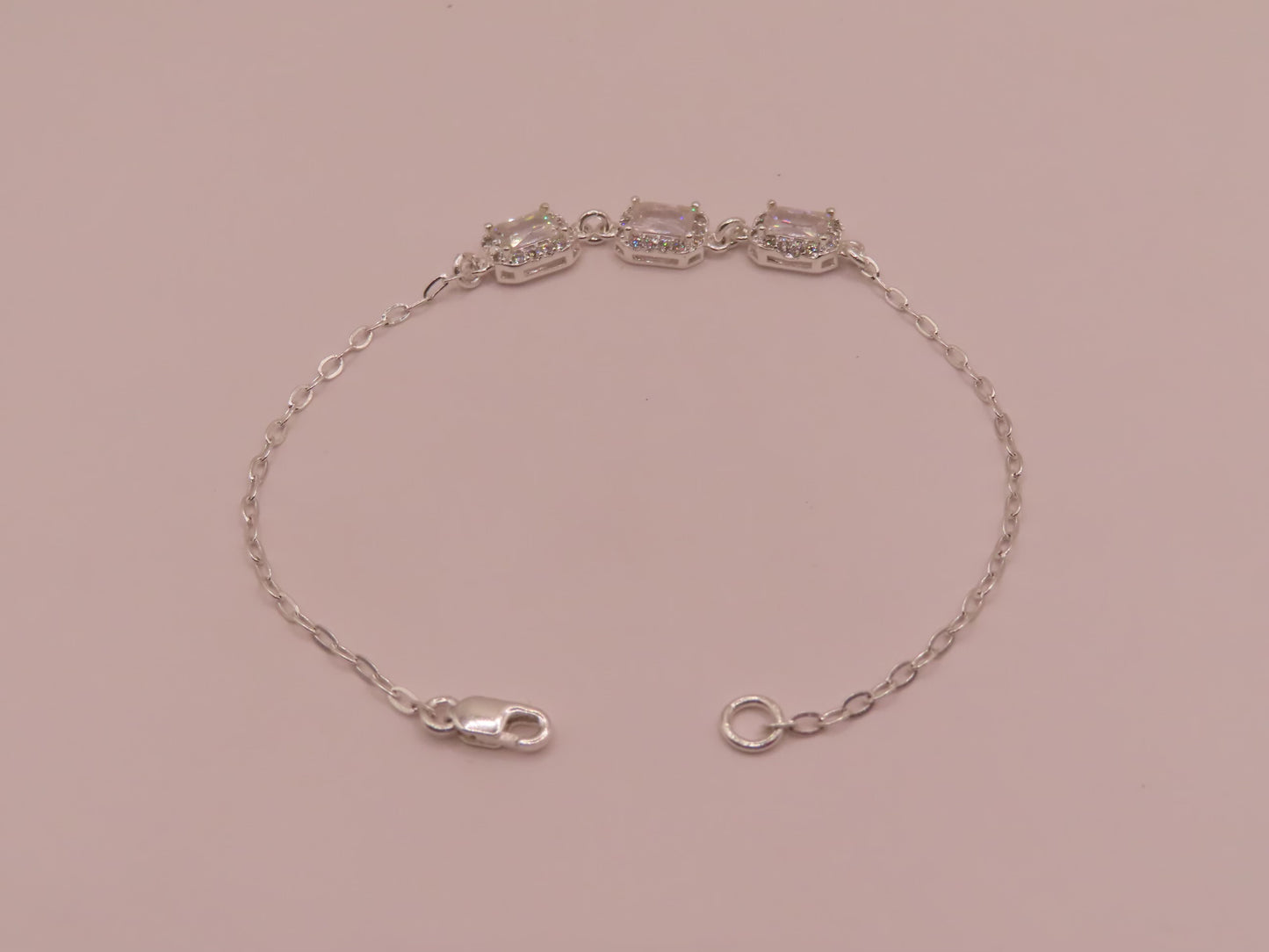 925 silver bracelet 7in