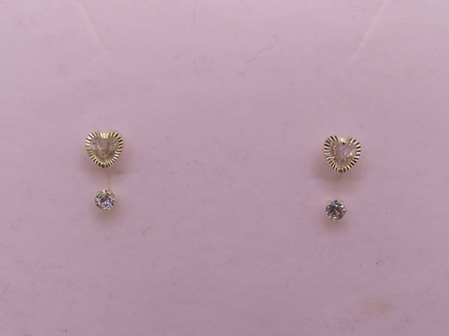 10k Gold heart Earrings