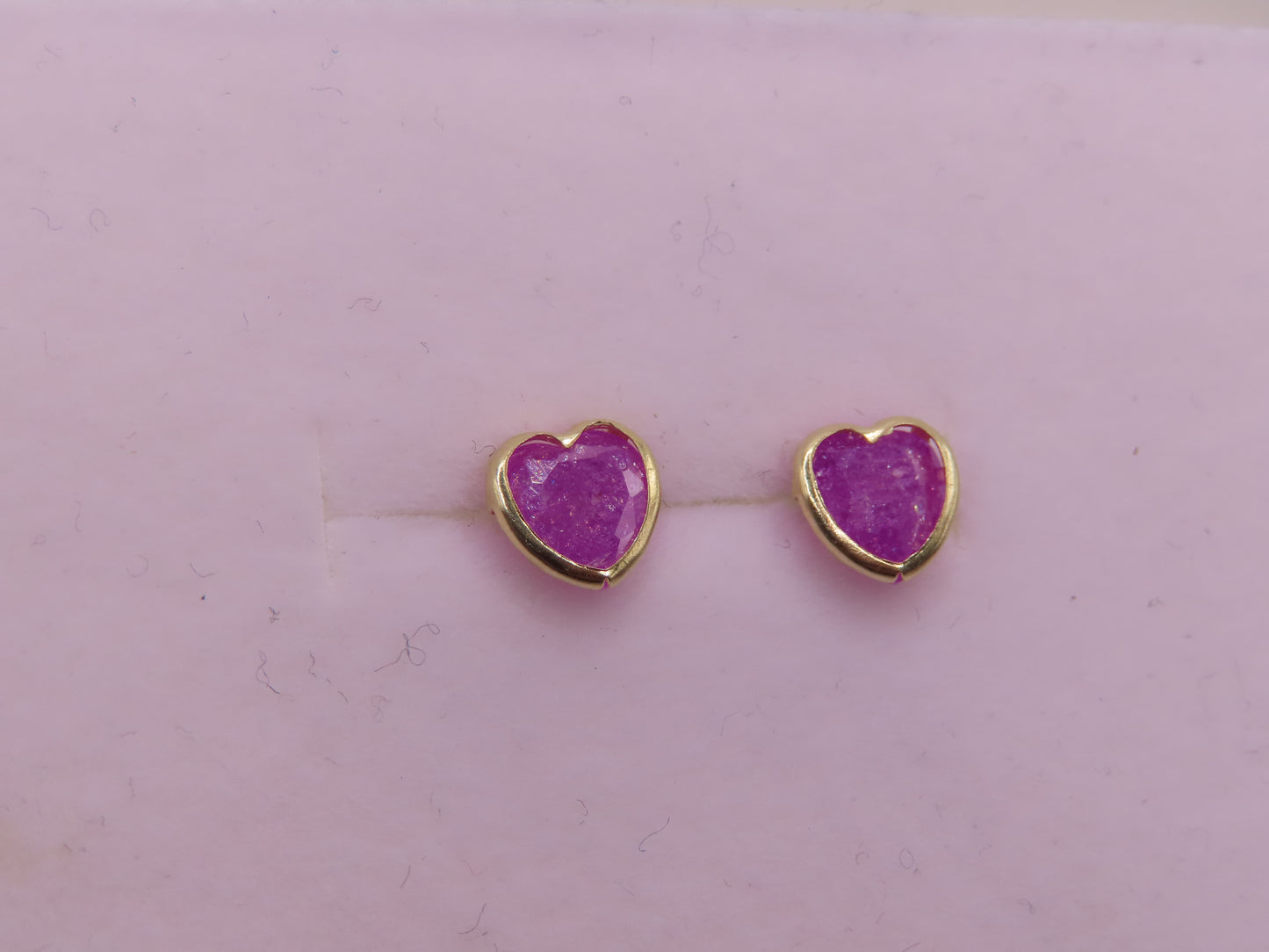 10k Gold Heart Earrings