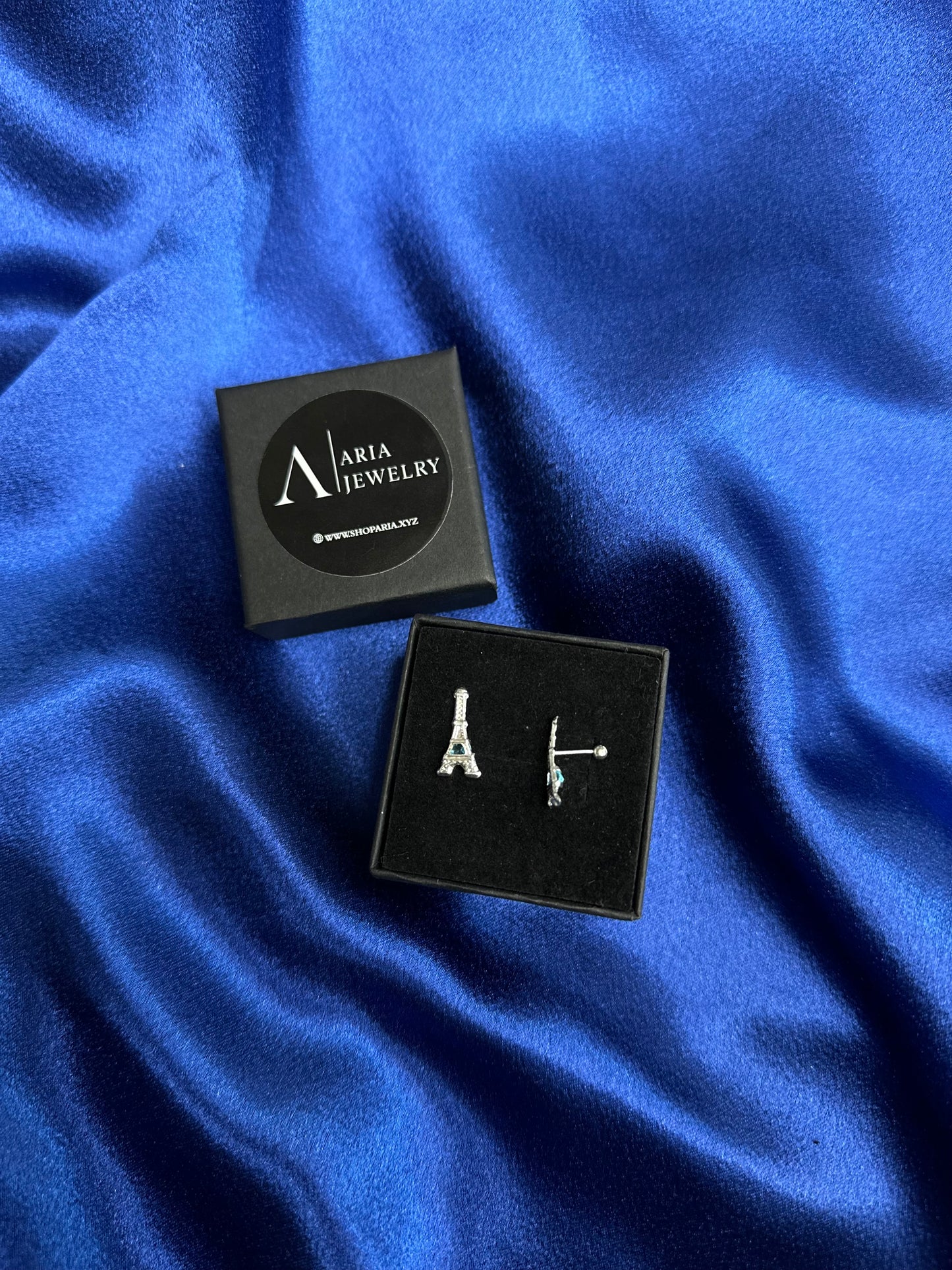 925 silver Eiffel Tower earrings