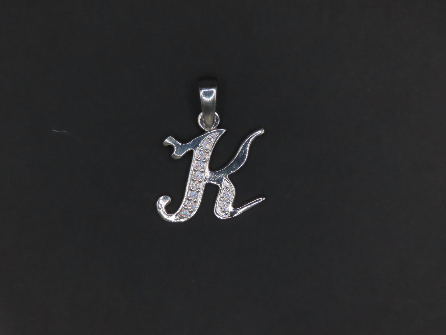 “K” 925 SILVER LETTER