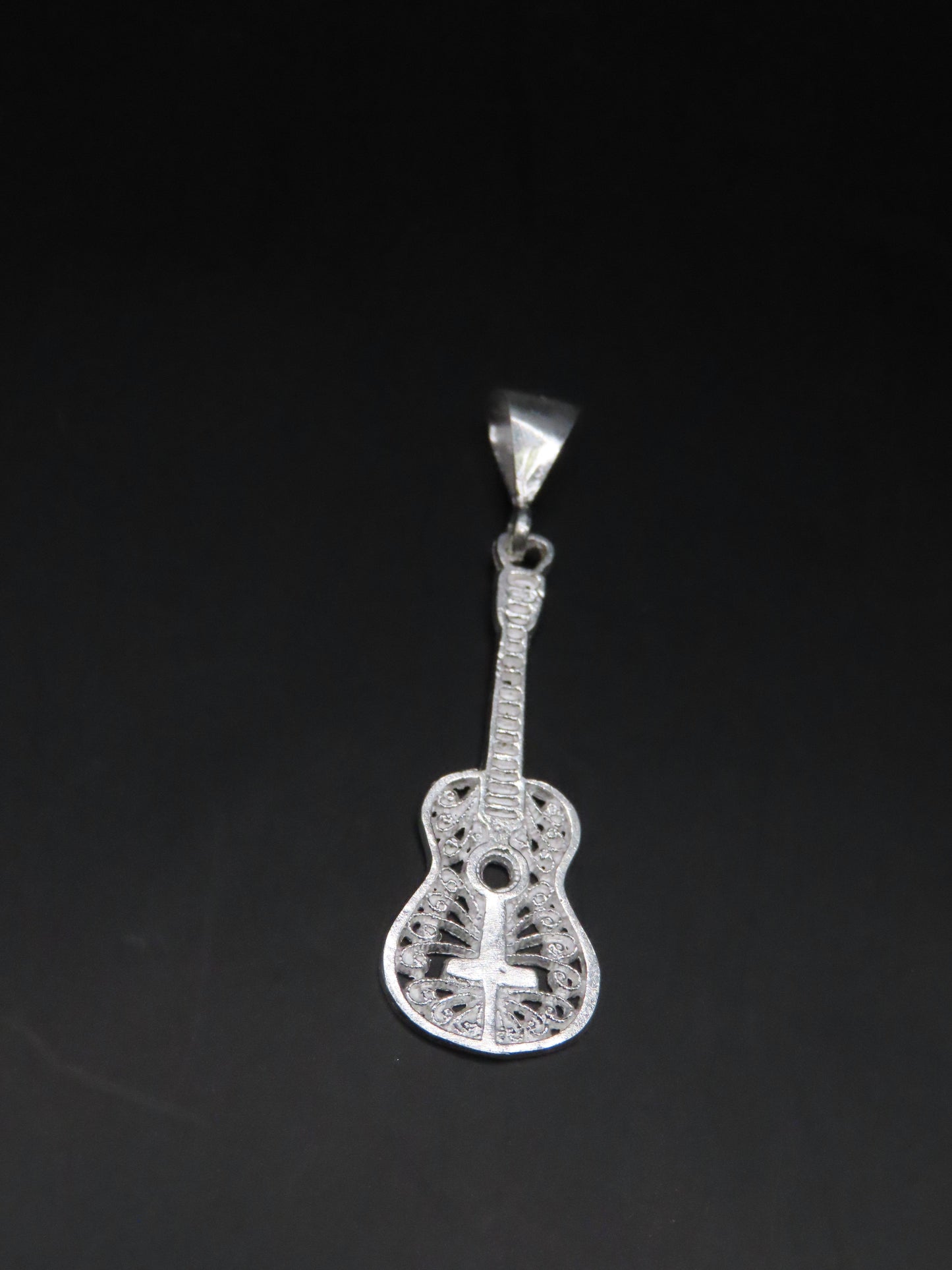 925 Silver Guitar 1.9in