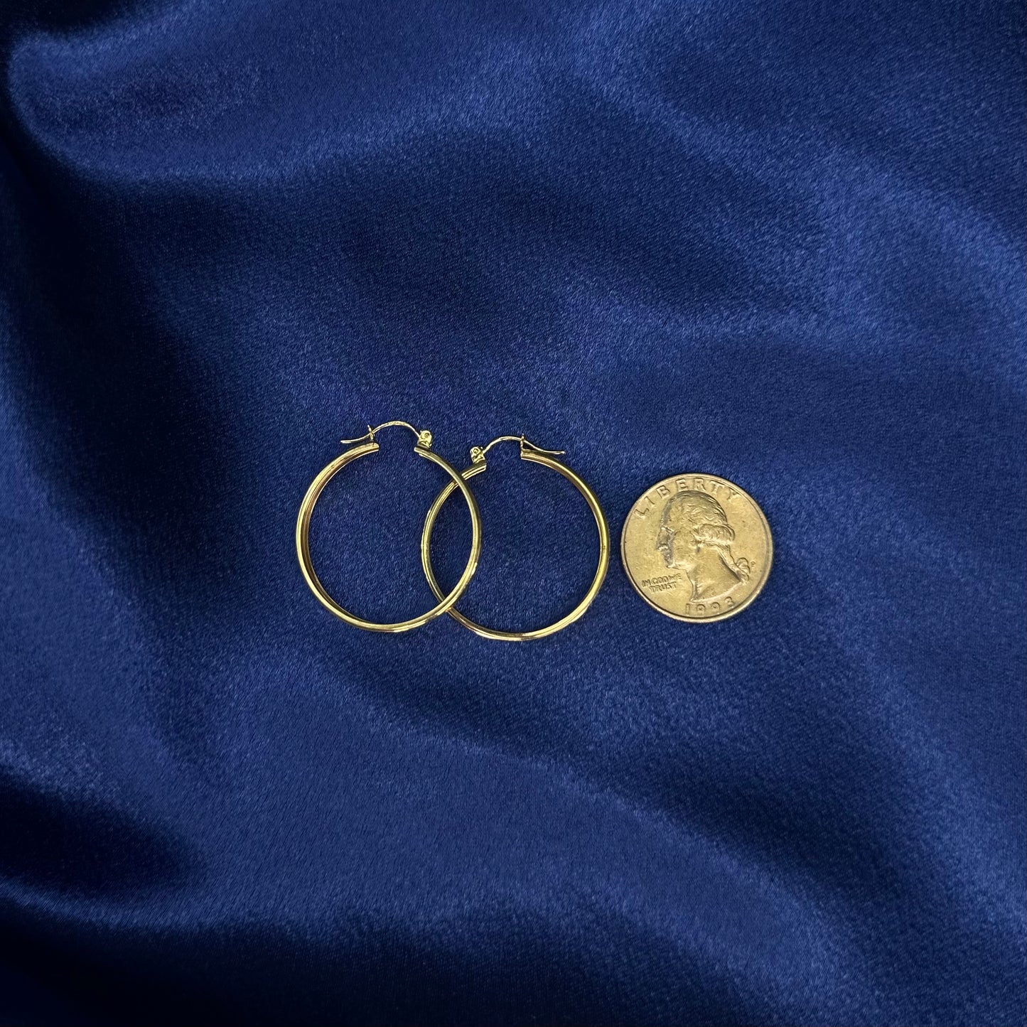10k gold hoops