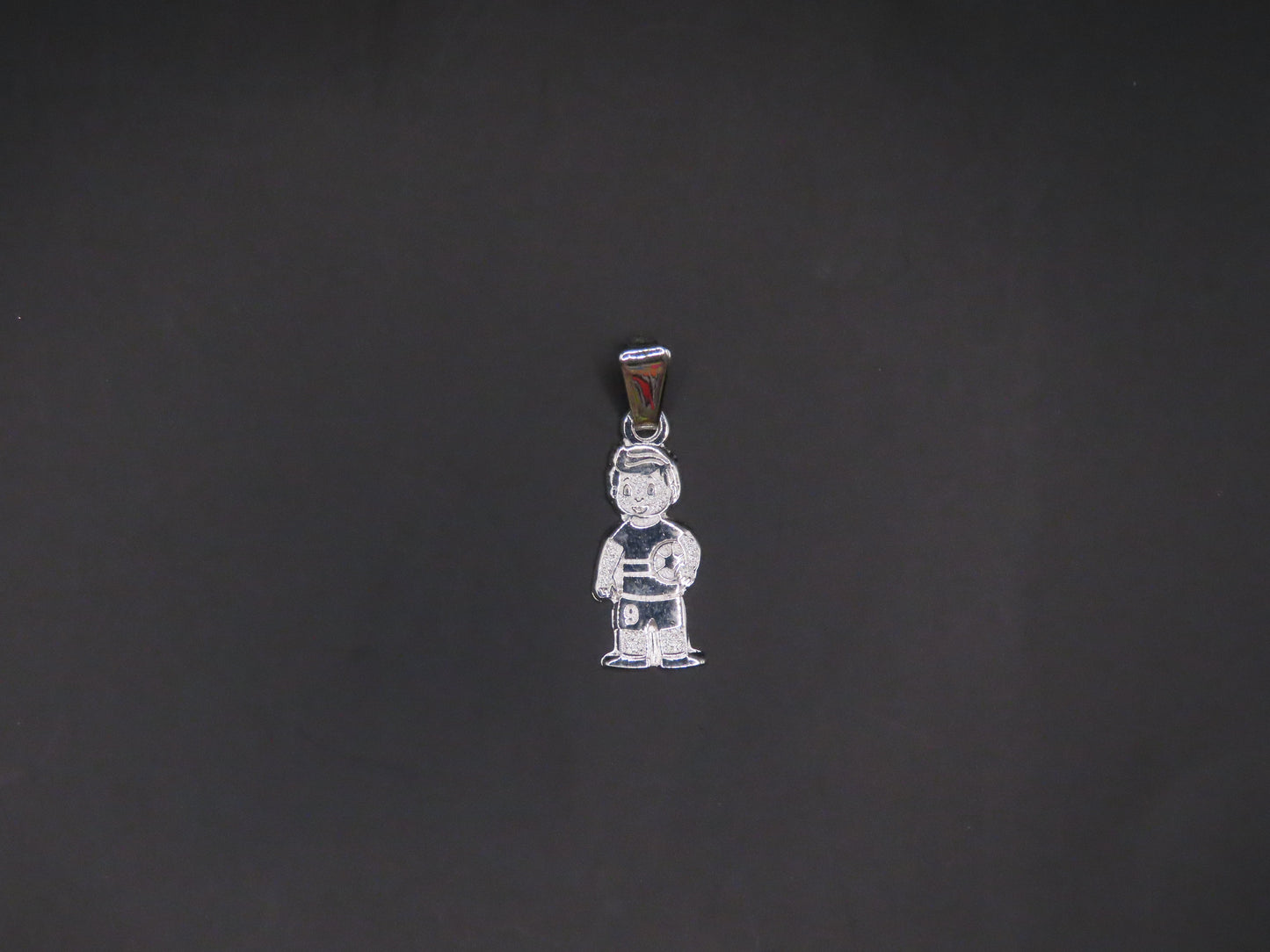 925 silver boy pendant 1.1in
