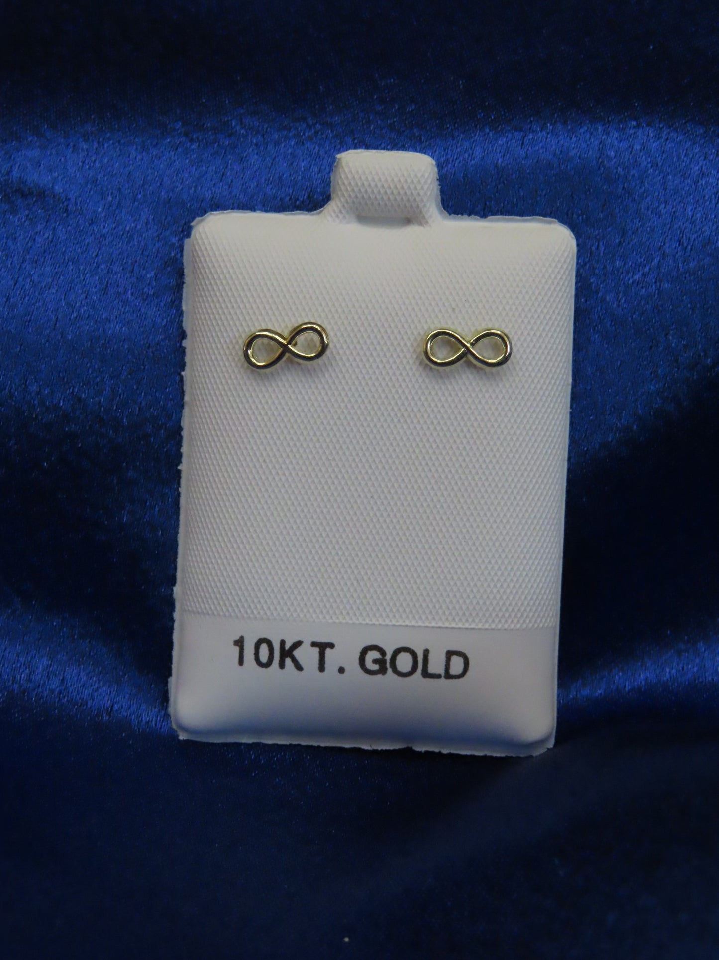 Infinite 10k gold stud earrings