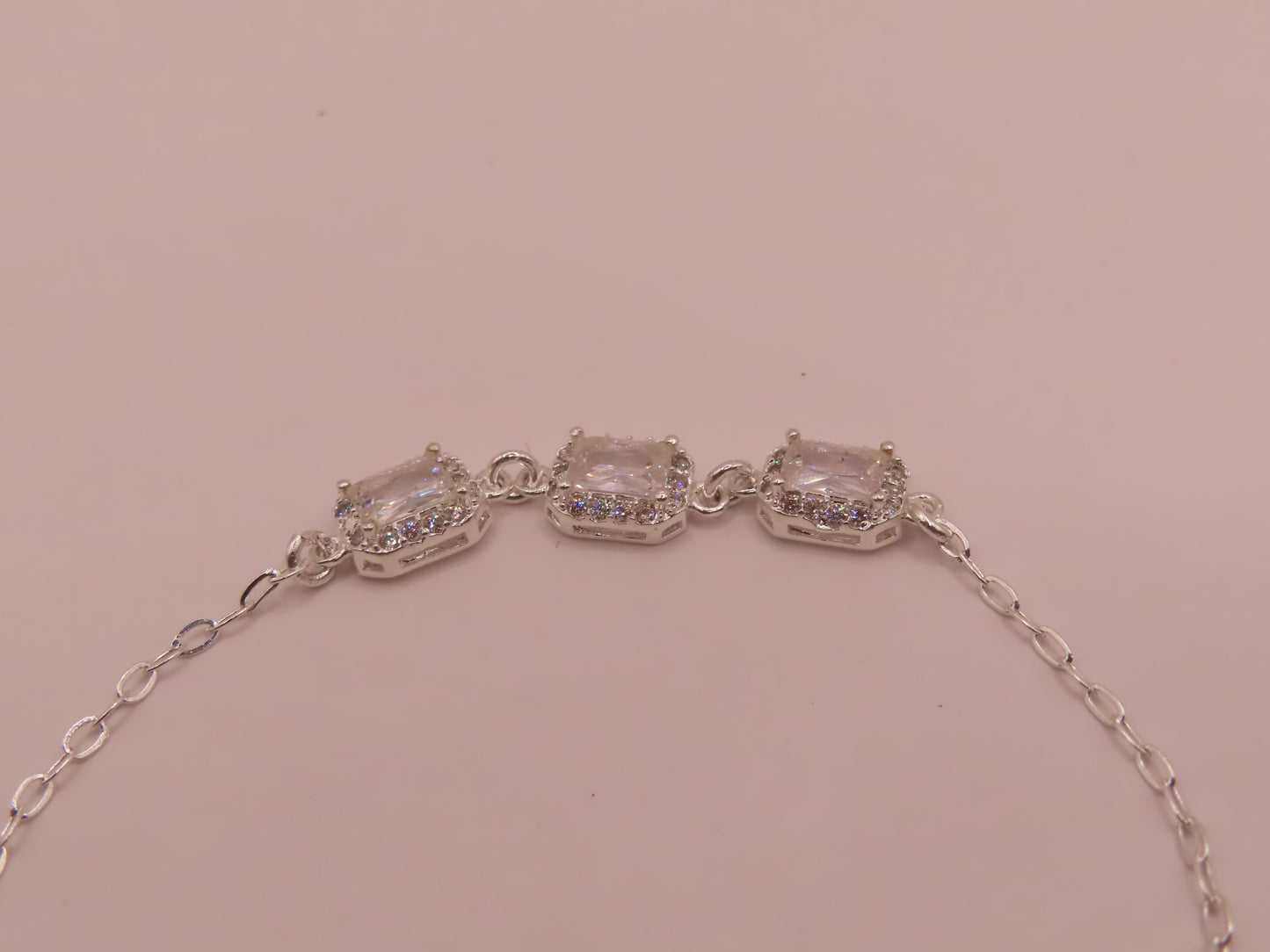 925 silver bracelet 7in