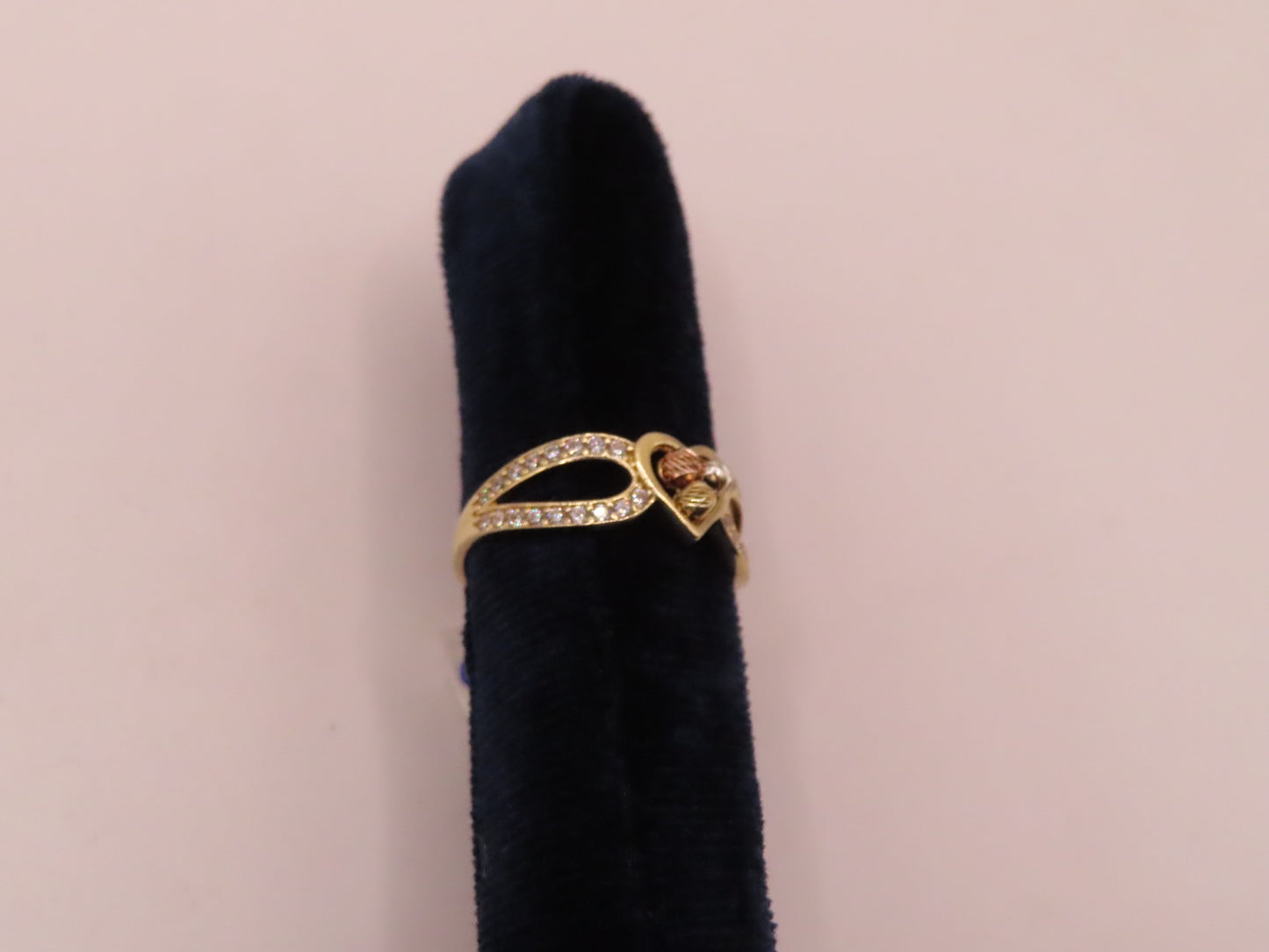 14 Gold Heart Ring ( Yellow, Rose, White)