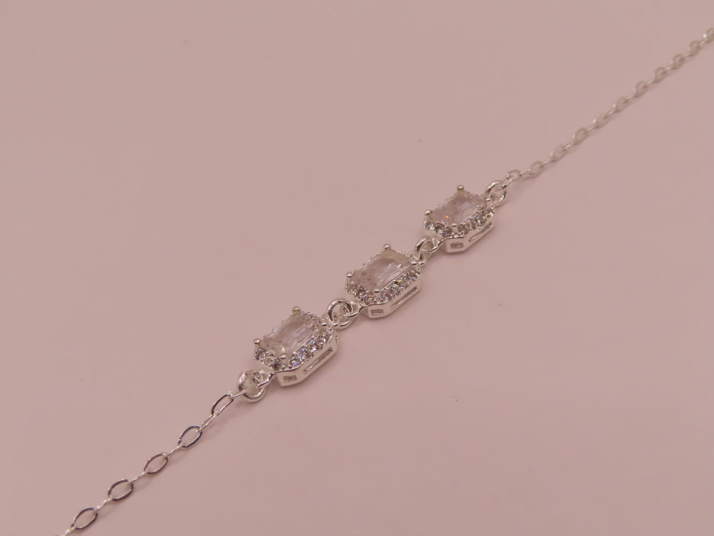 925 silver bracelet 7in
