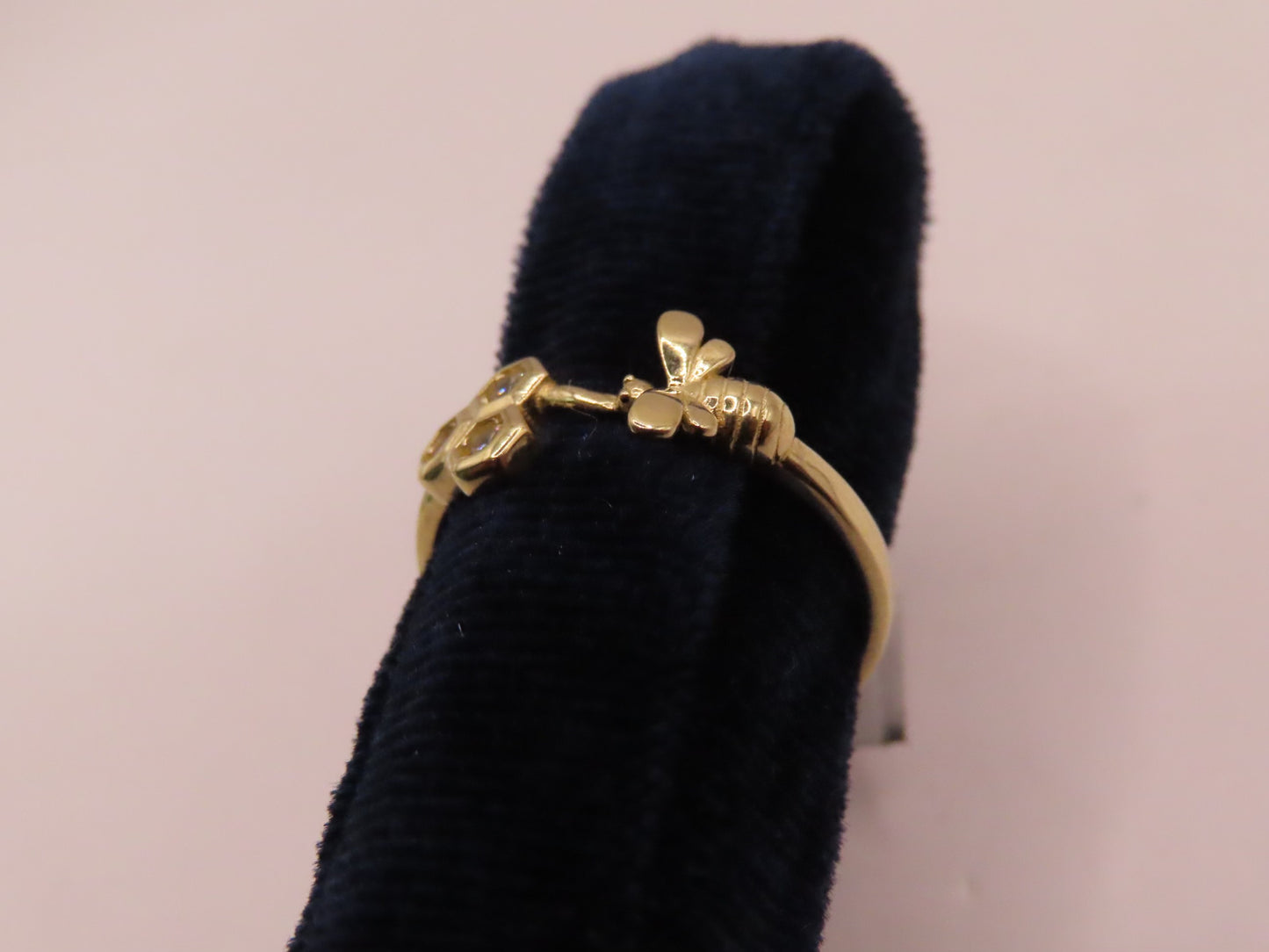 14k Gold Bee Ring