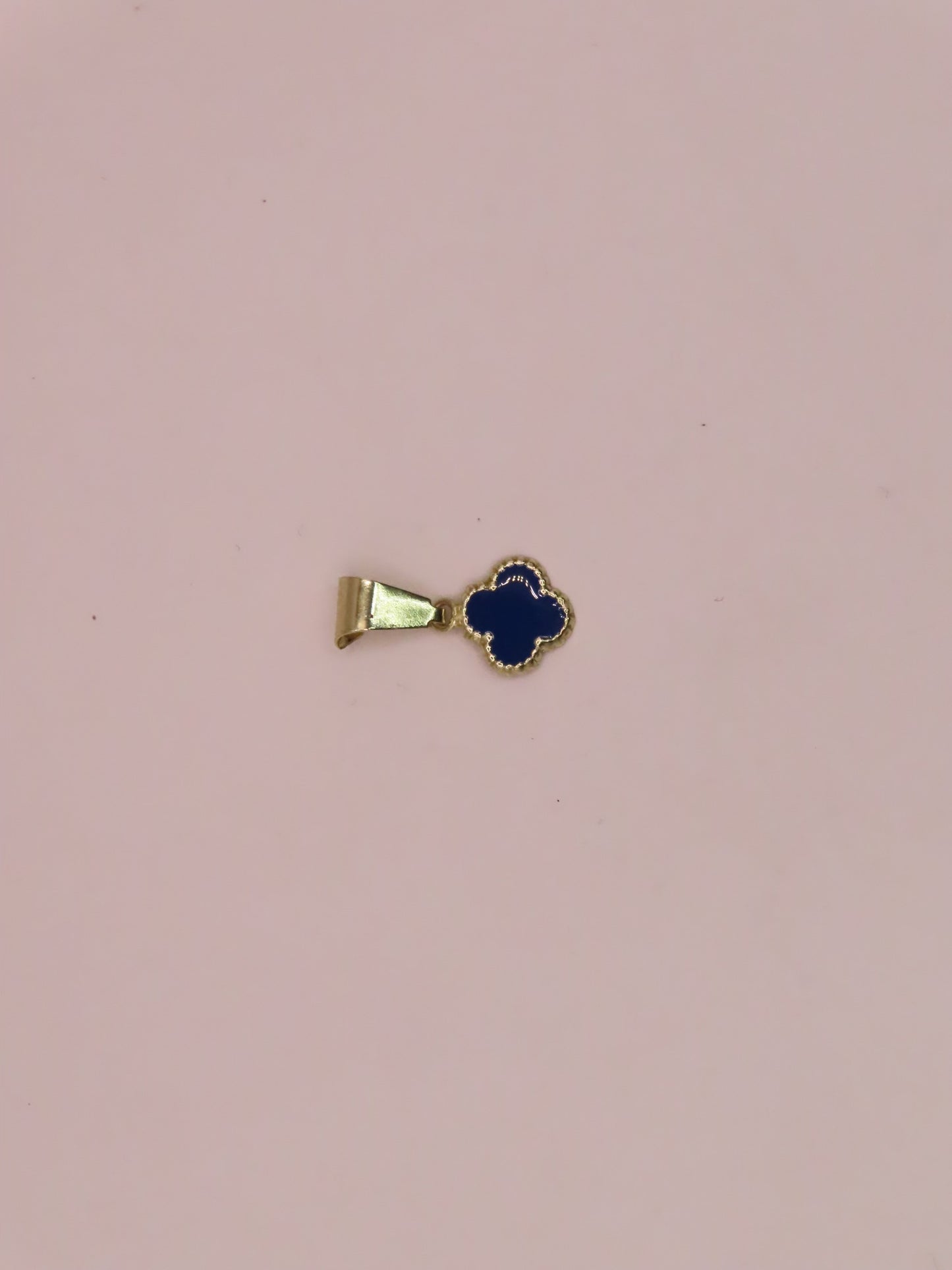 10k gold blue pendant