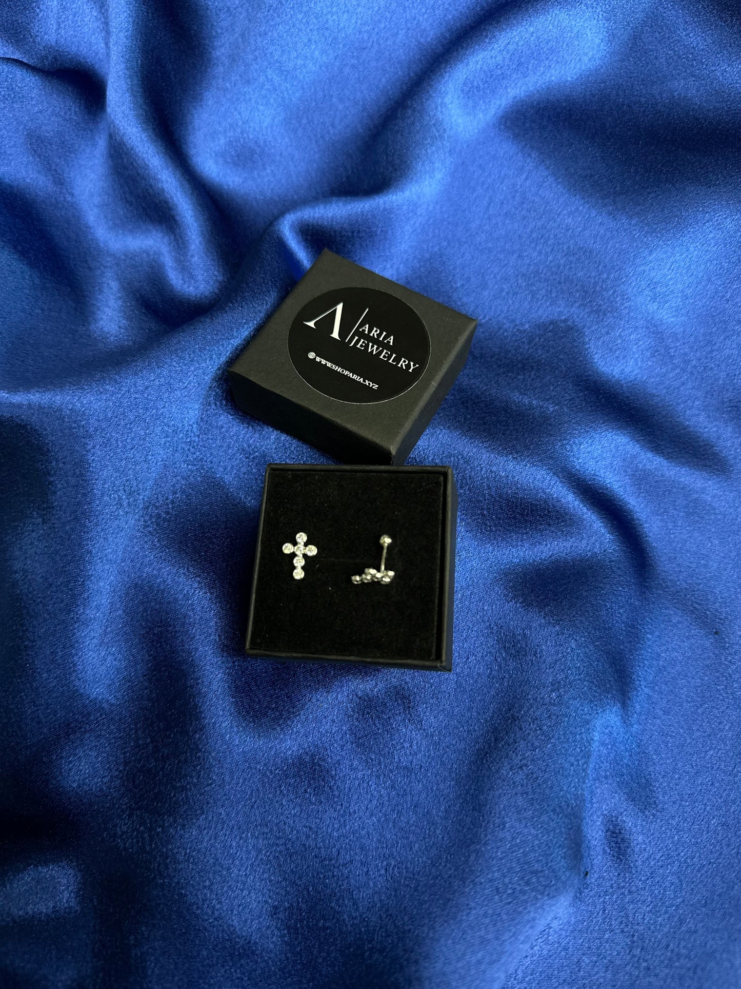 925 silver cross earrings