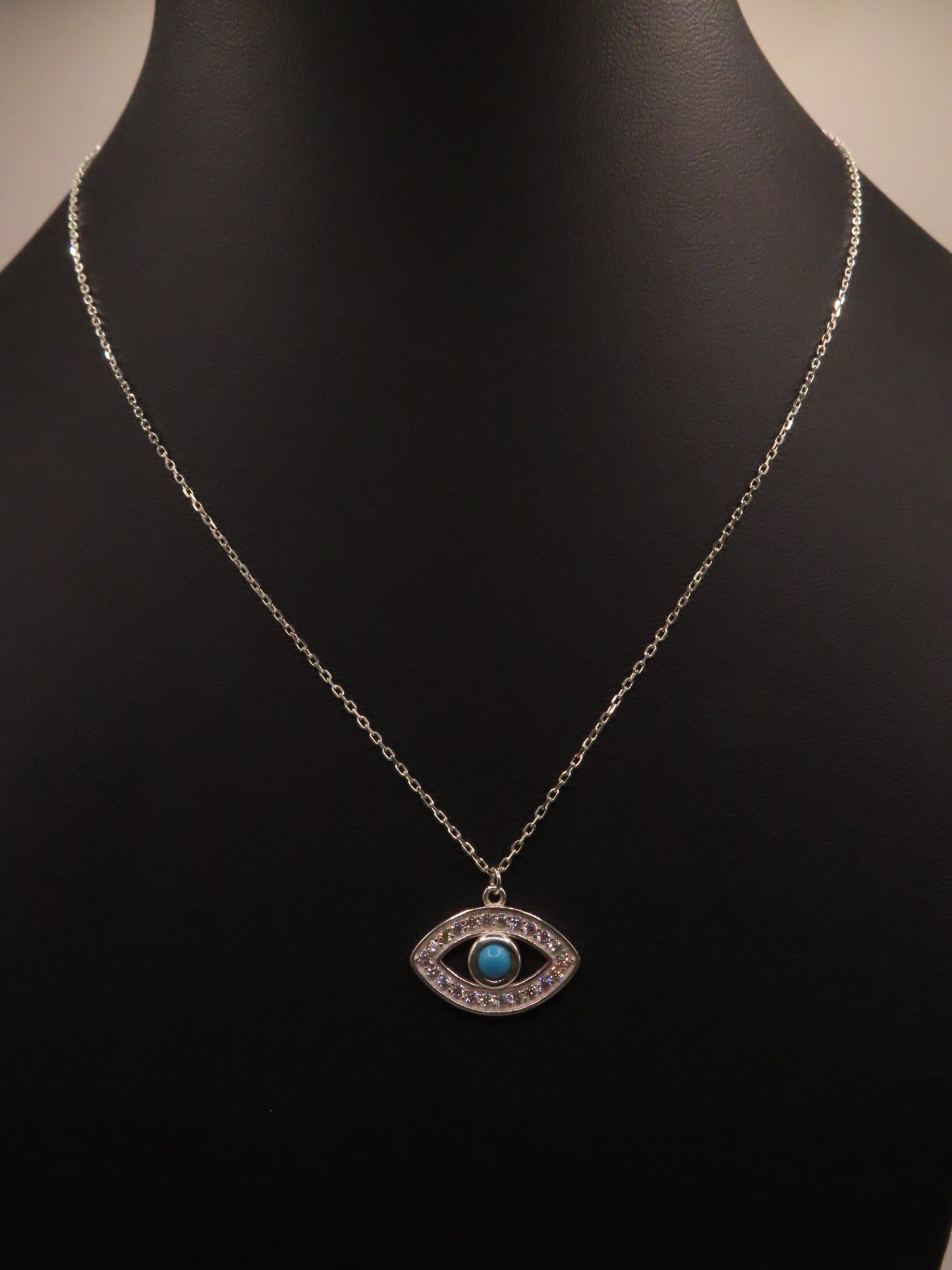 Evil eye 925 silver necklace