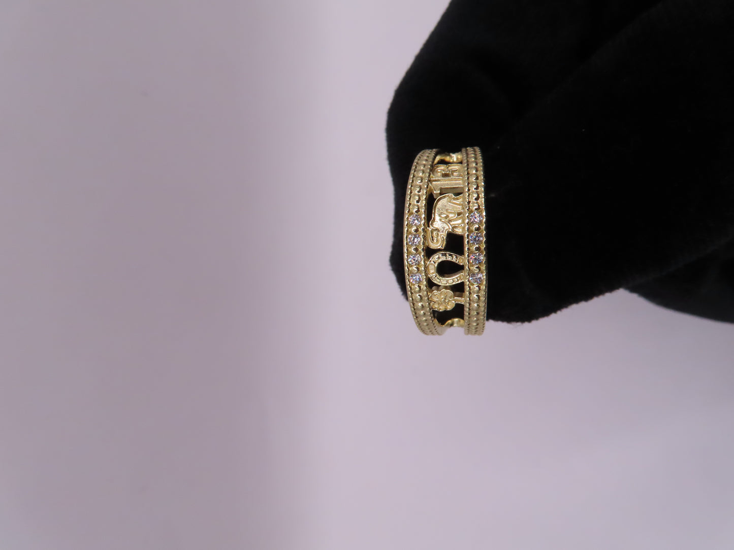 10k Gold Good Luck Ring