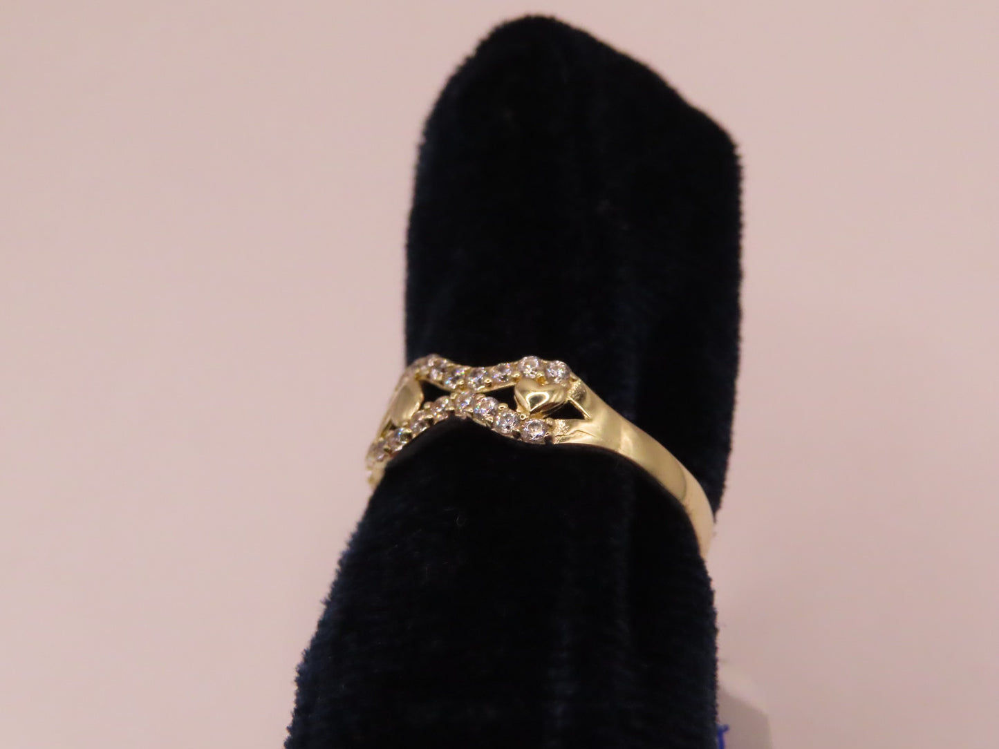 14k Gold Hearts Ring