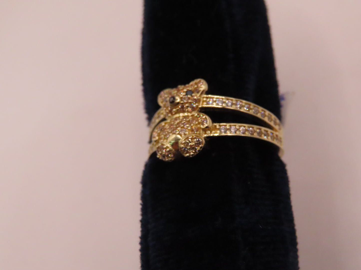 14k Gold Bear Ring