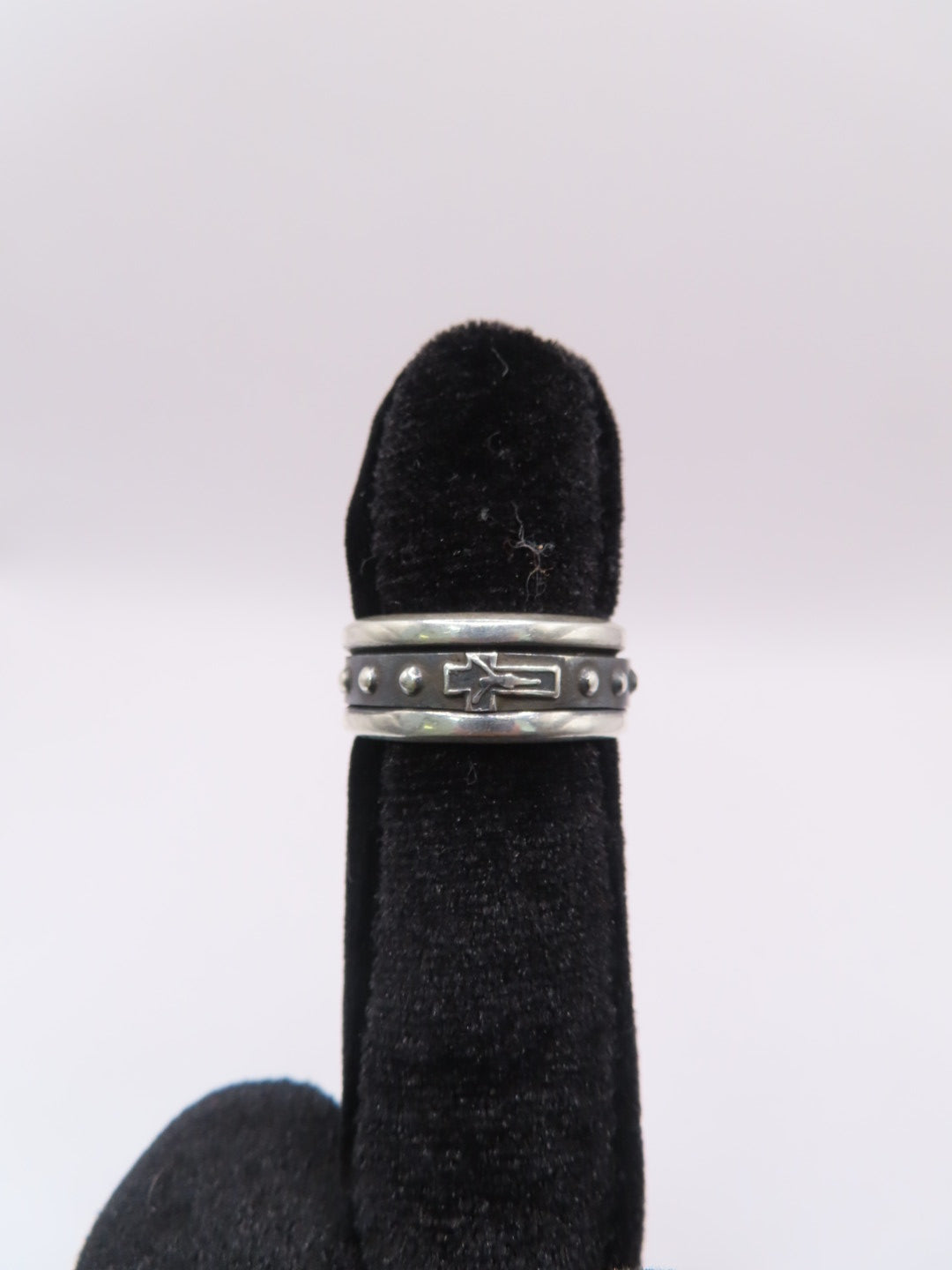 925 silver spinner ring