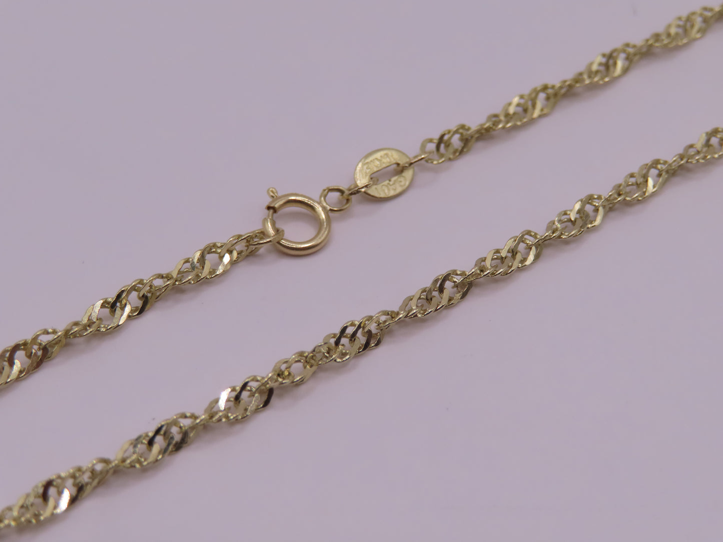 10k Gold Singapore Chain 18in/3mm