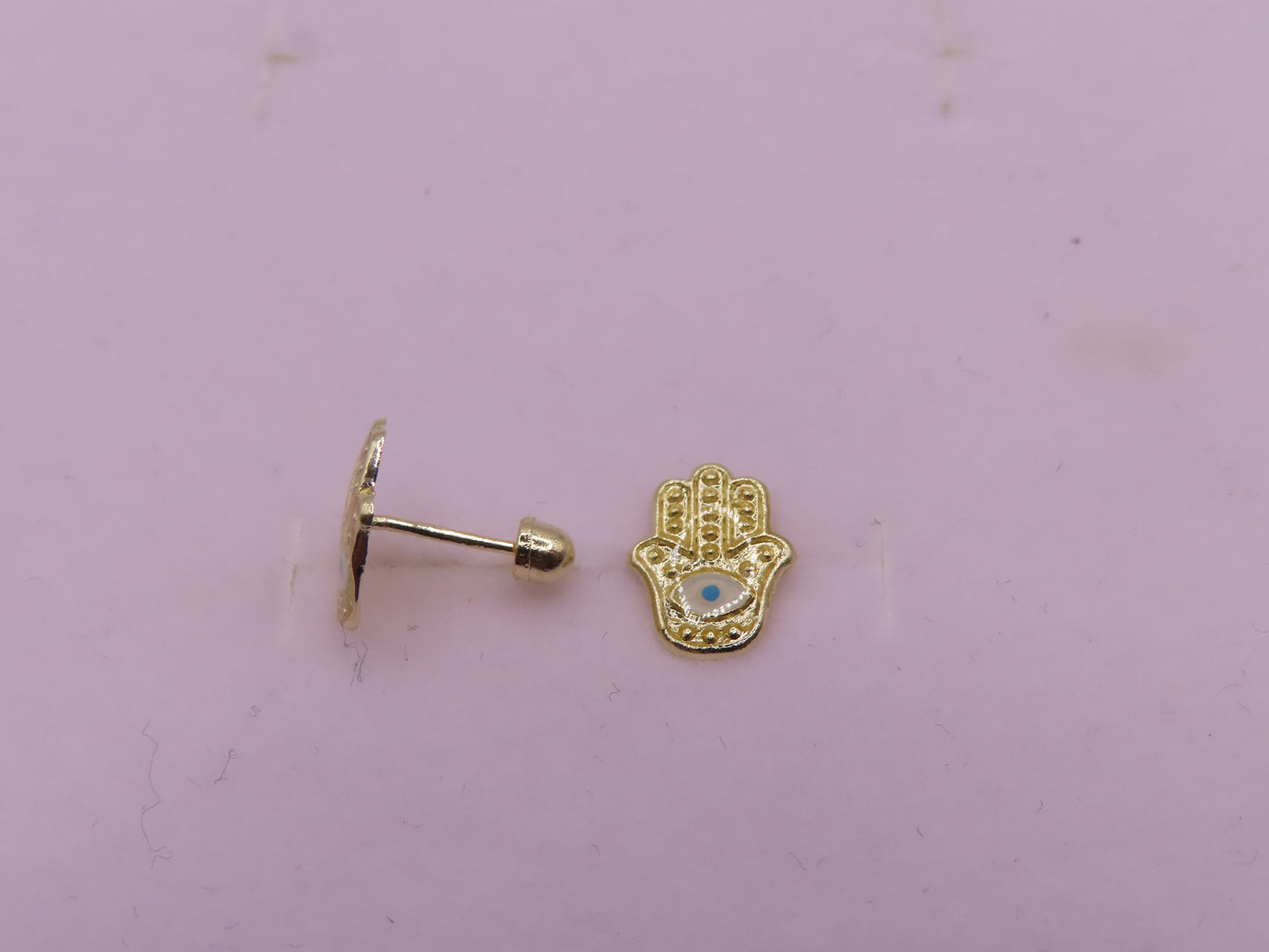 10k Gold evil eye Earrings