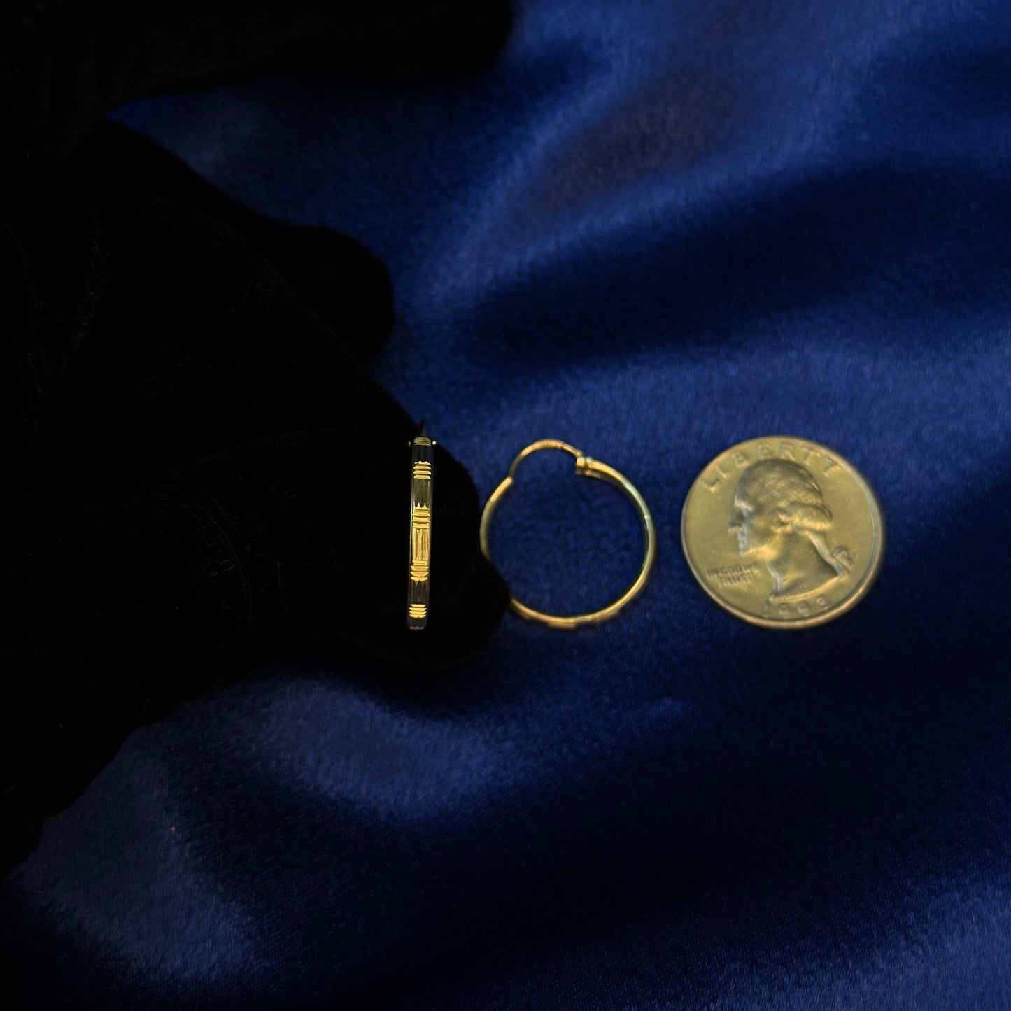 10k gold hoop
