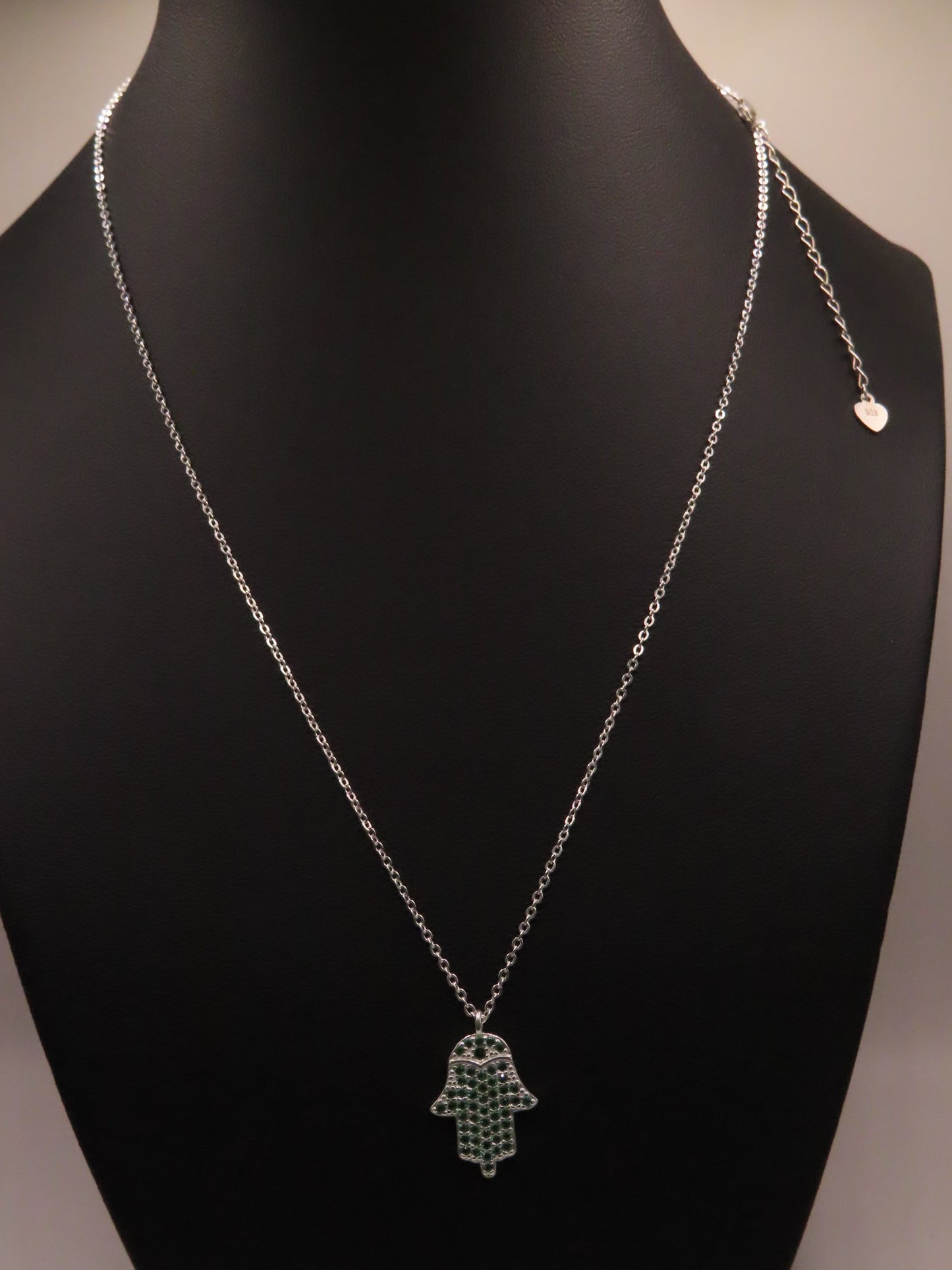 Hamsa hand 925 silver necklace