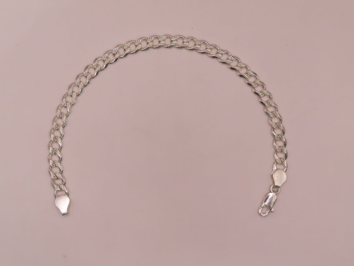925 silver bracelet 8in/5mm