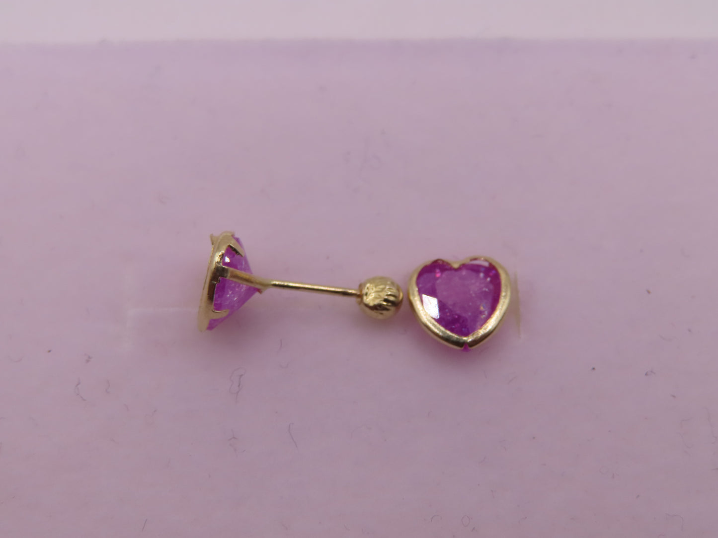 10k Gold Heart Earrings