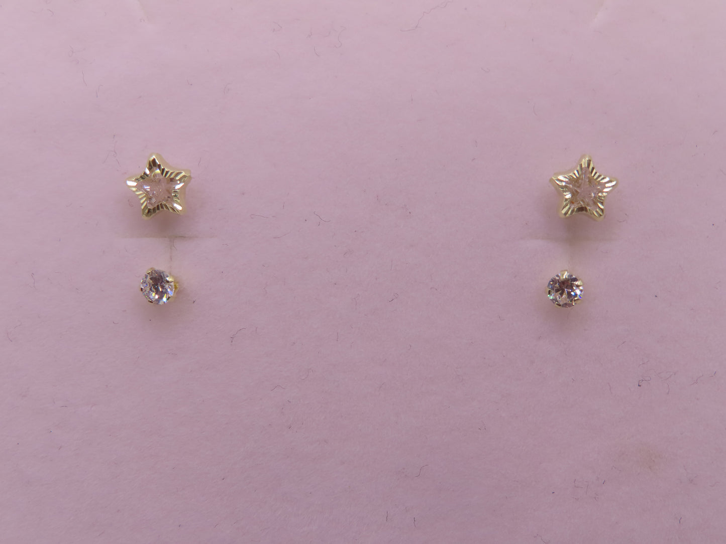 10k Gold star Earrings