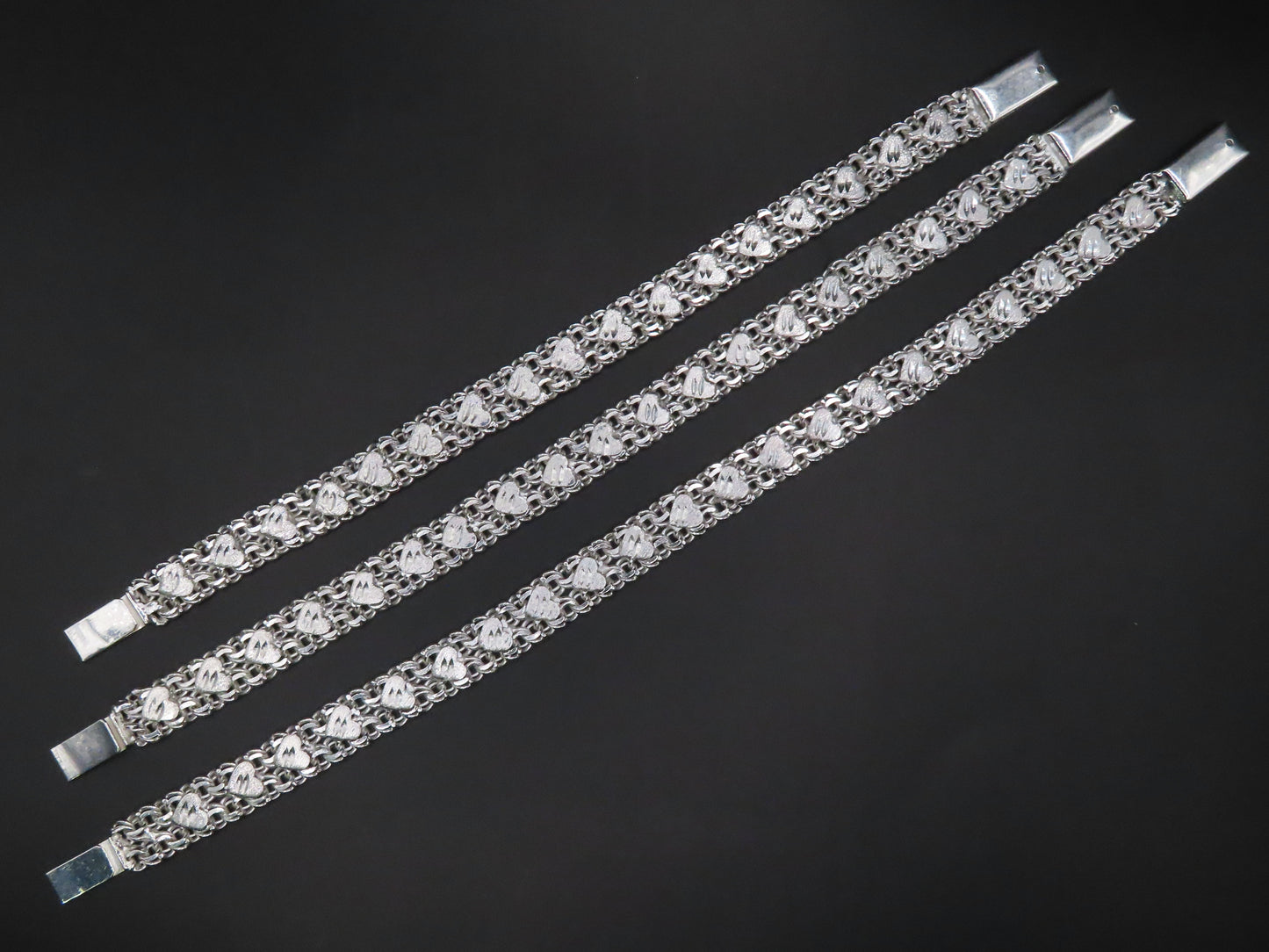 925 SILVER MINI HEARTS BRACELET