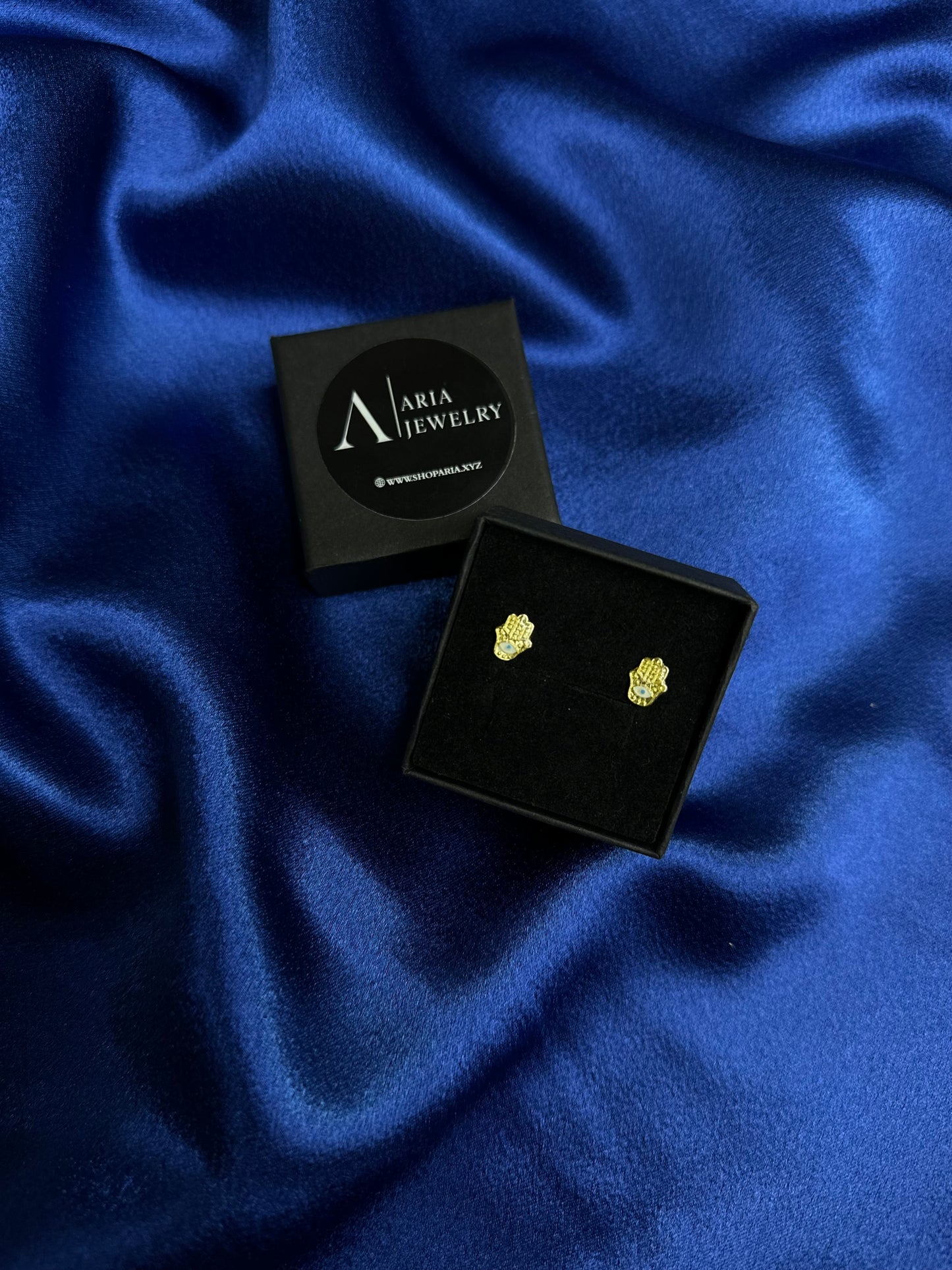 10k Gold evil eye Earrings