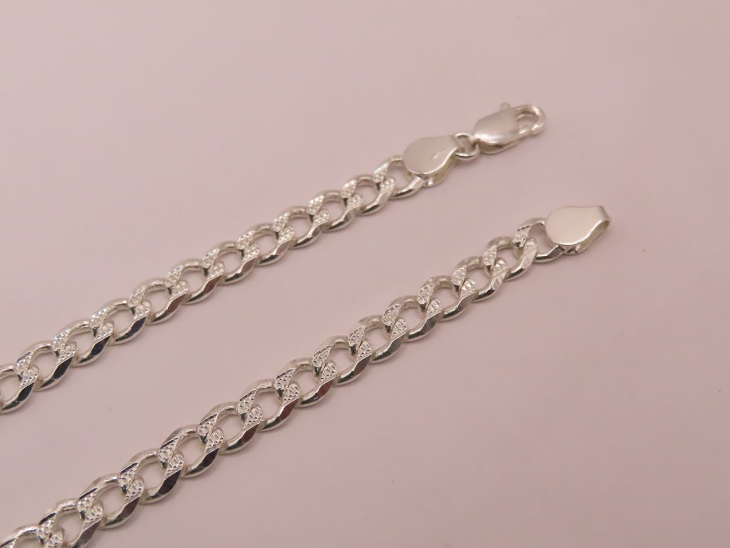 925 silver bracelet 8in/5mm