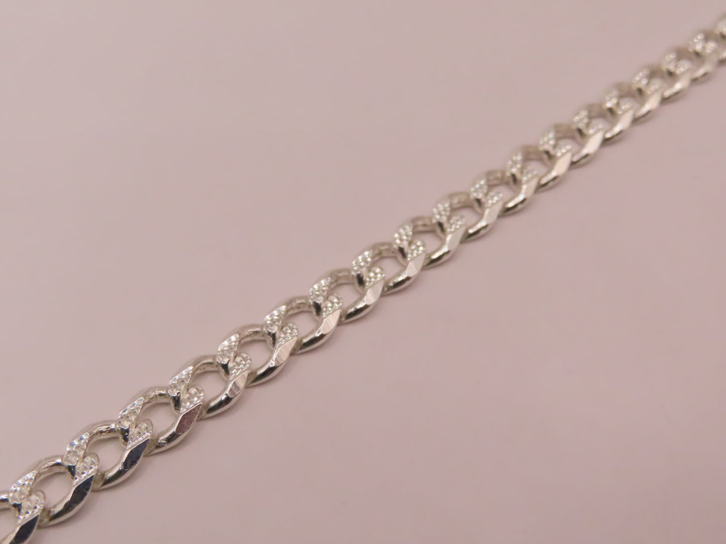 925 silver bracelet 8in/5mm
