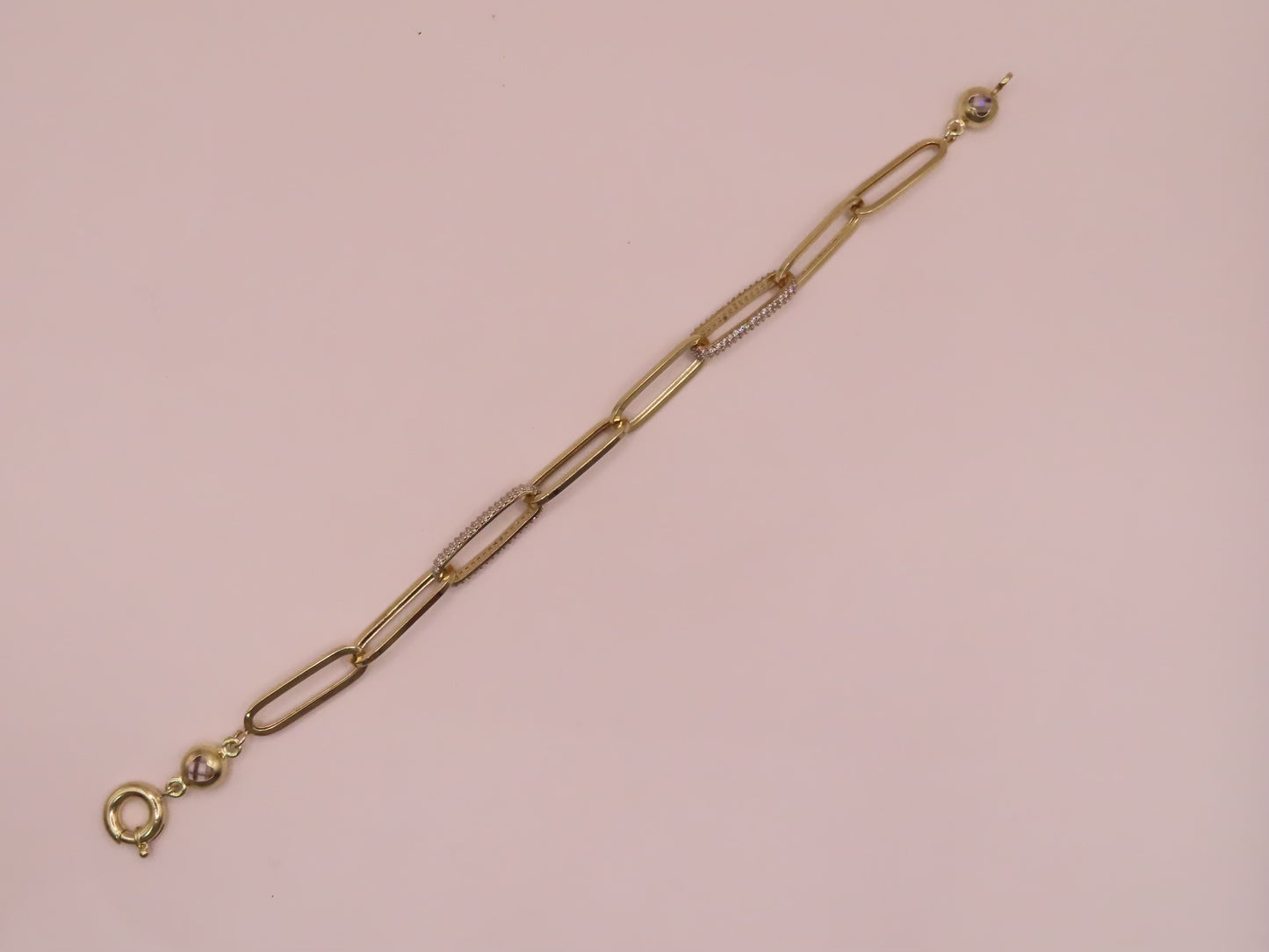 14k Gold bracelet 7in