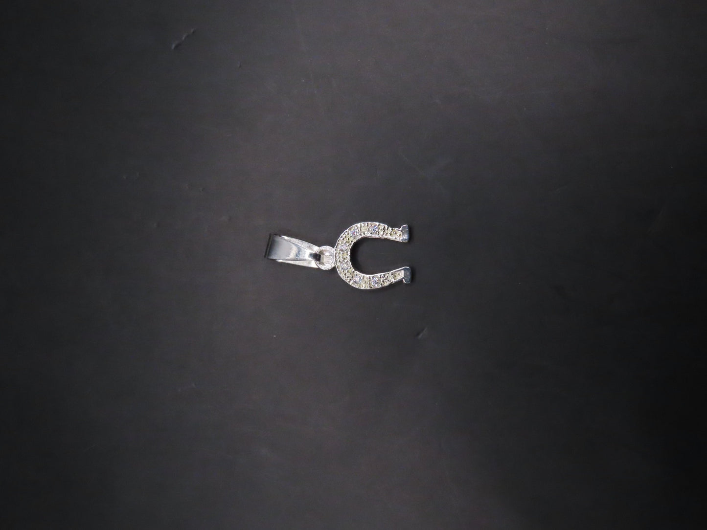 925 silver mini horseshoe pendant