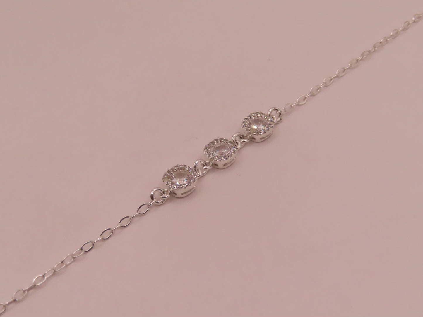 925 silver bracelet 7in
