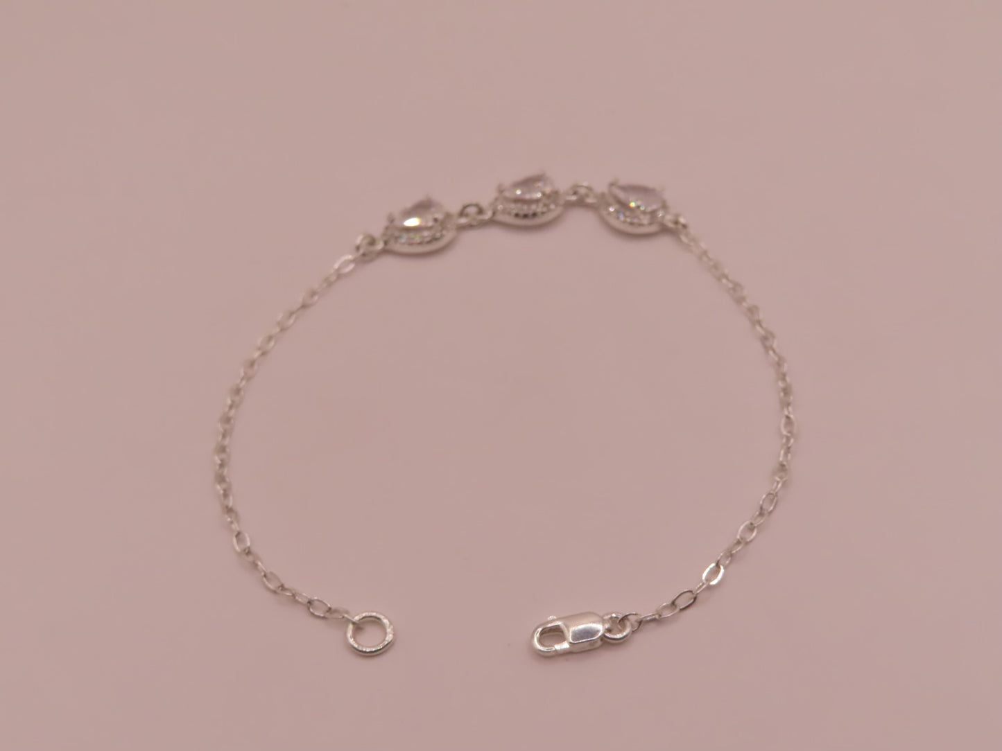 925 silver bracelet 7.5in