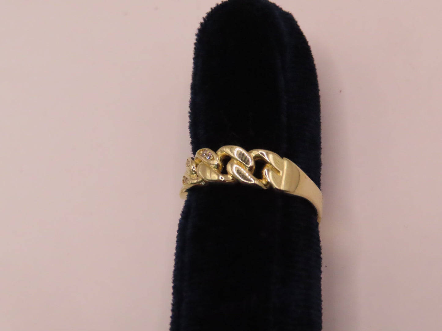 14k Gold Cuban Link Ring