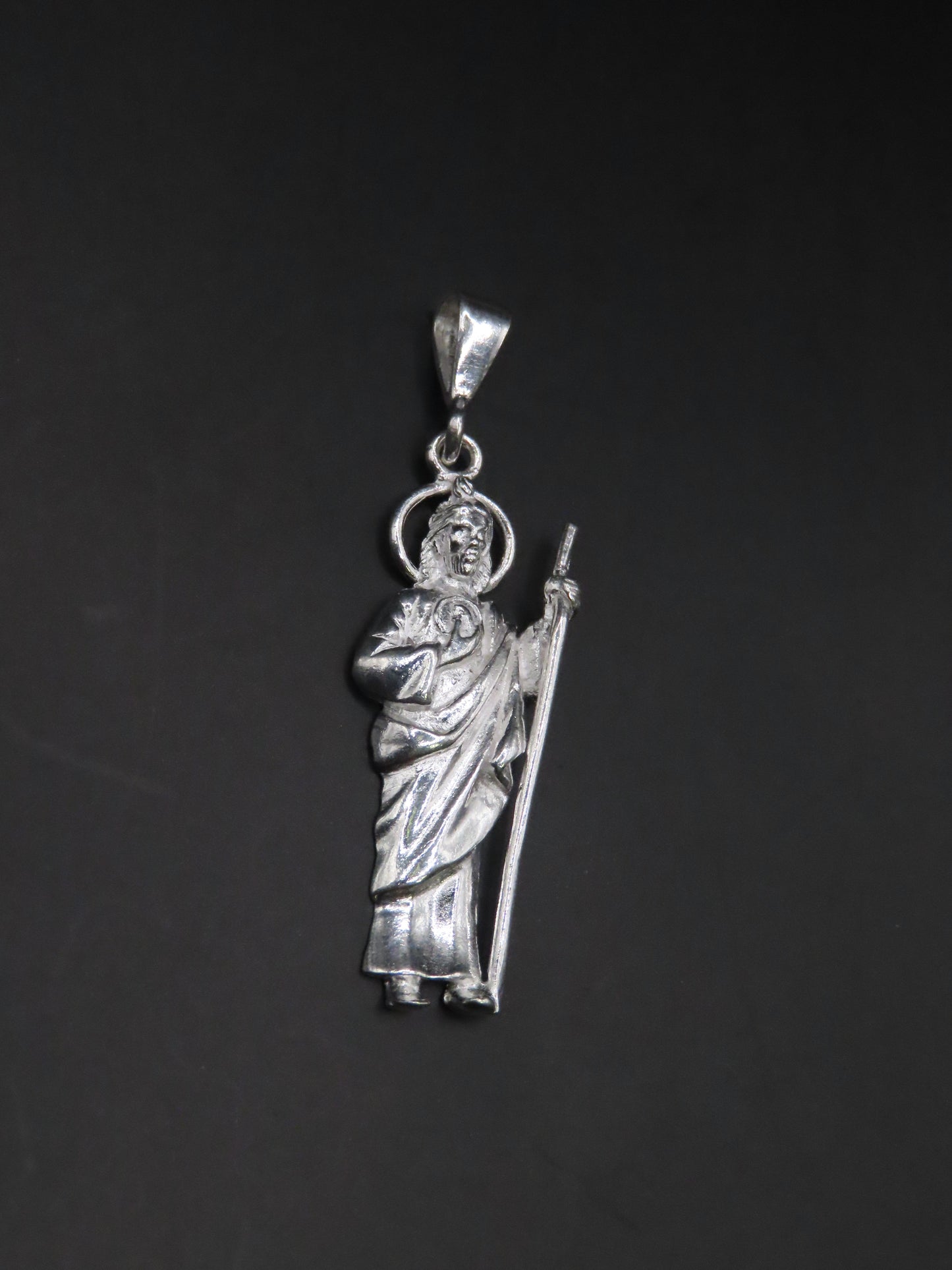925 silver San Judas 1.7in