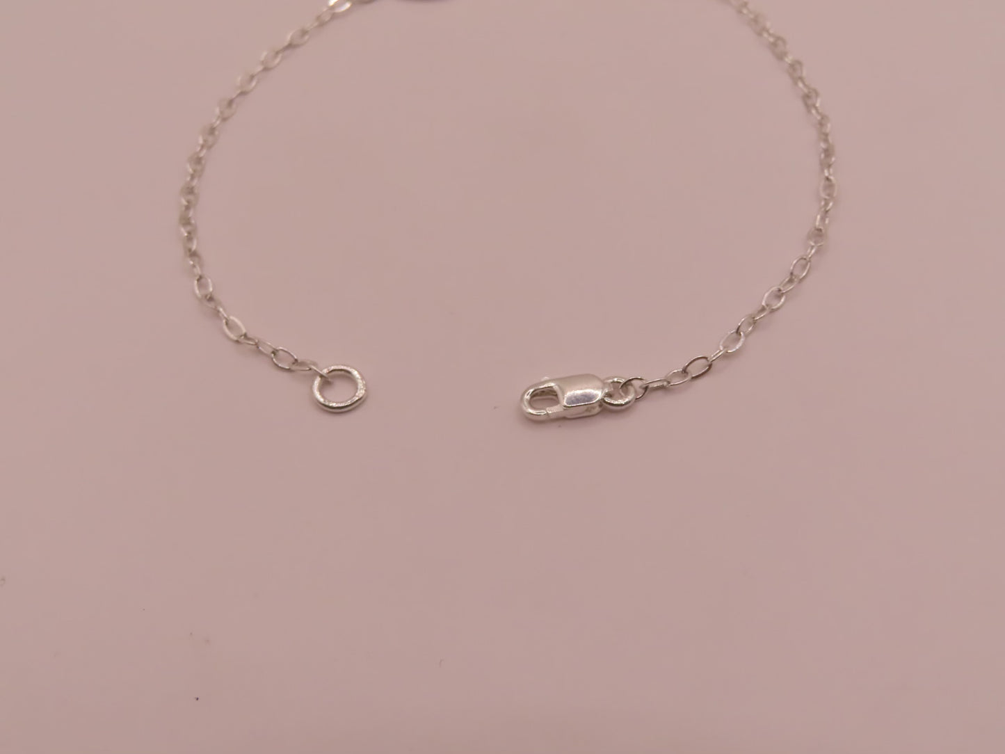 925 silver evil eye bracelet 7in