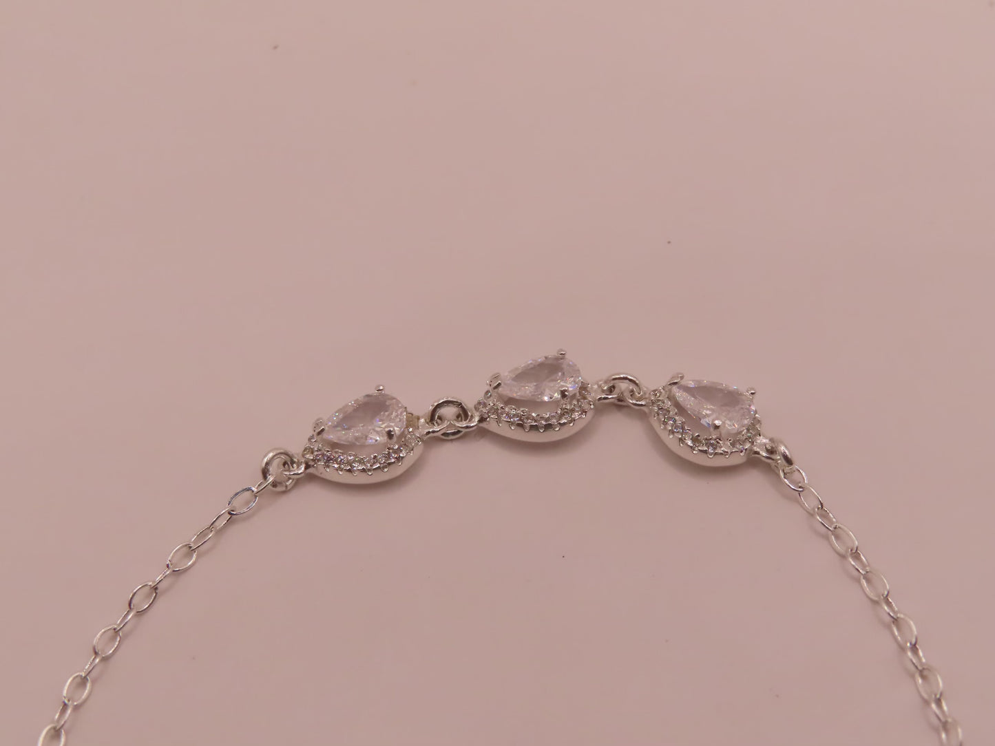 925 silver bracelet 7.5in