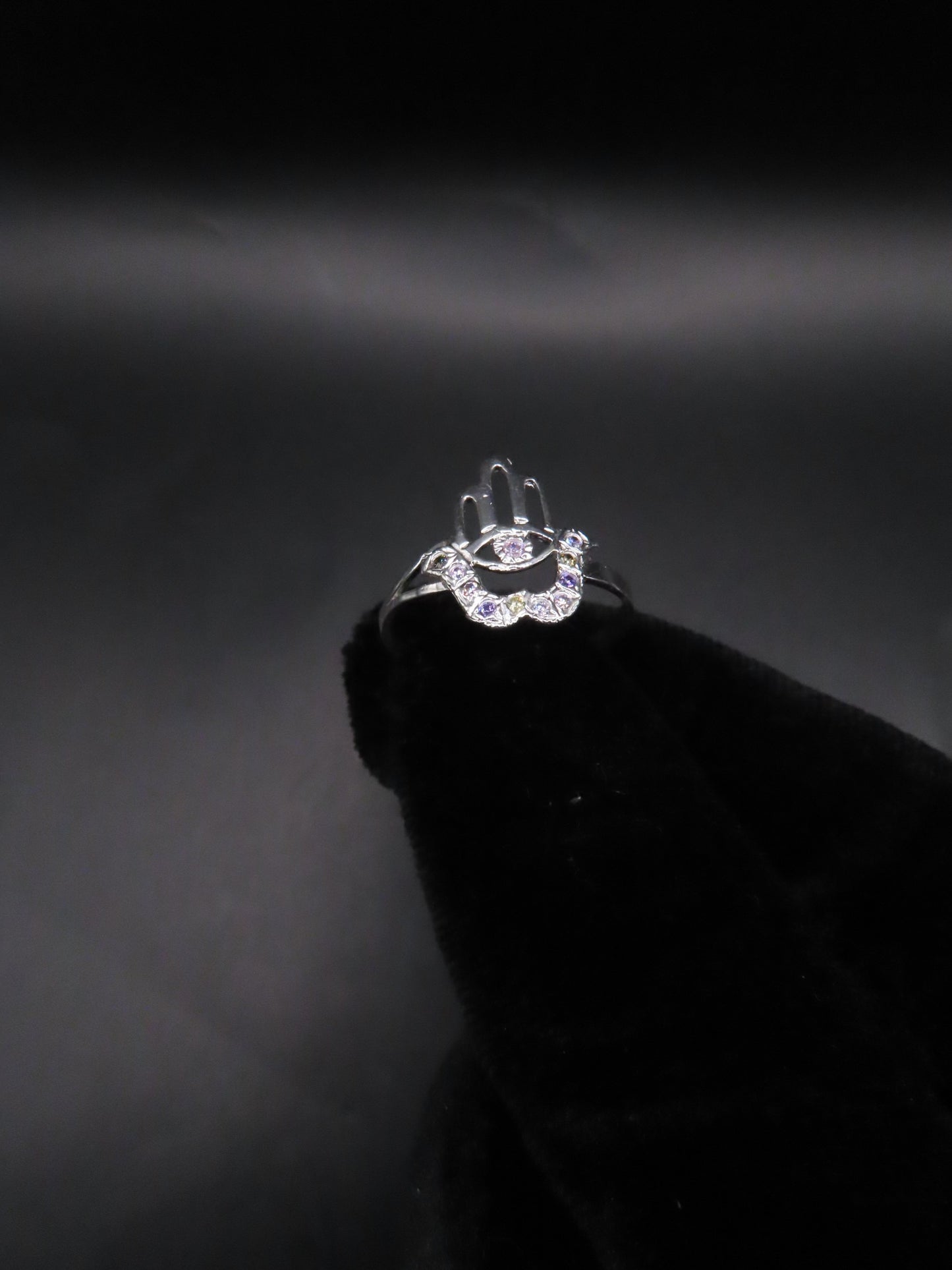 925 silver hamsa ring