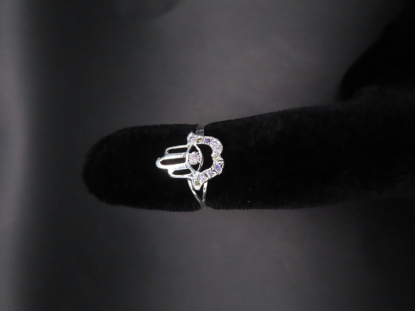 925 silver hamsa ring