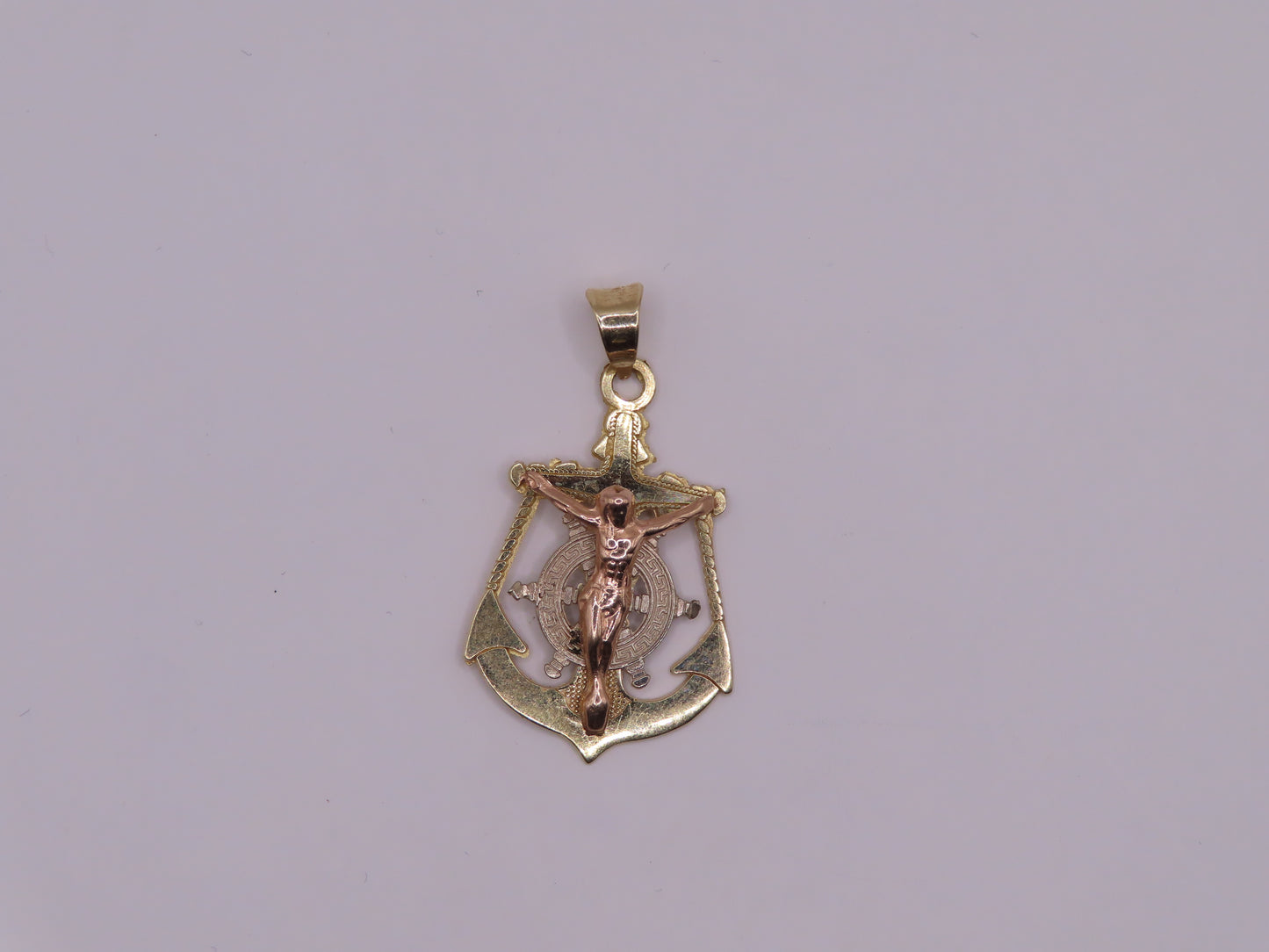 10k gold Medium anchor 1.5in pendant