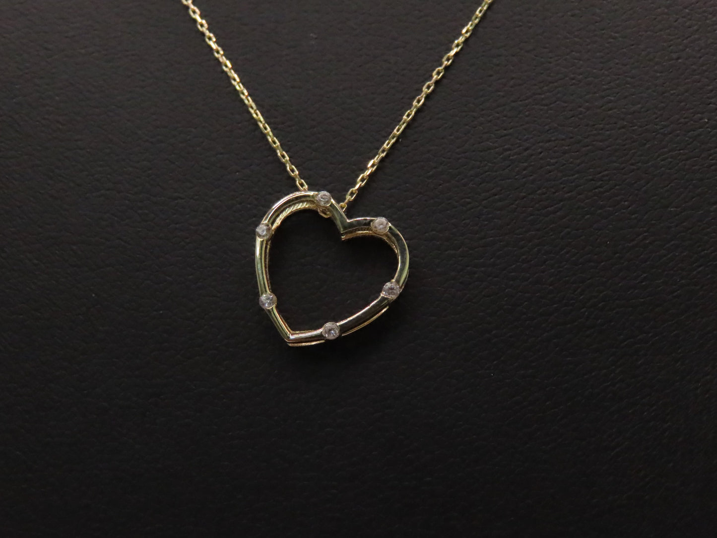 14k Gold heart necklace