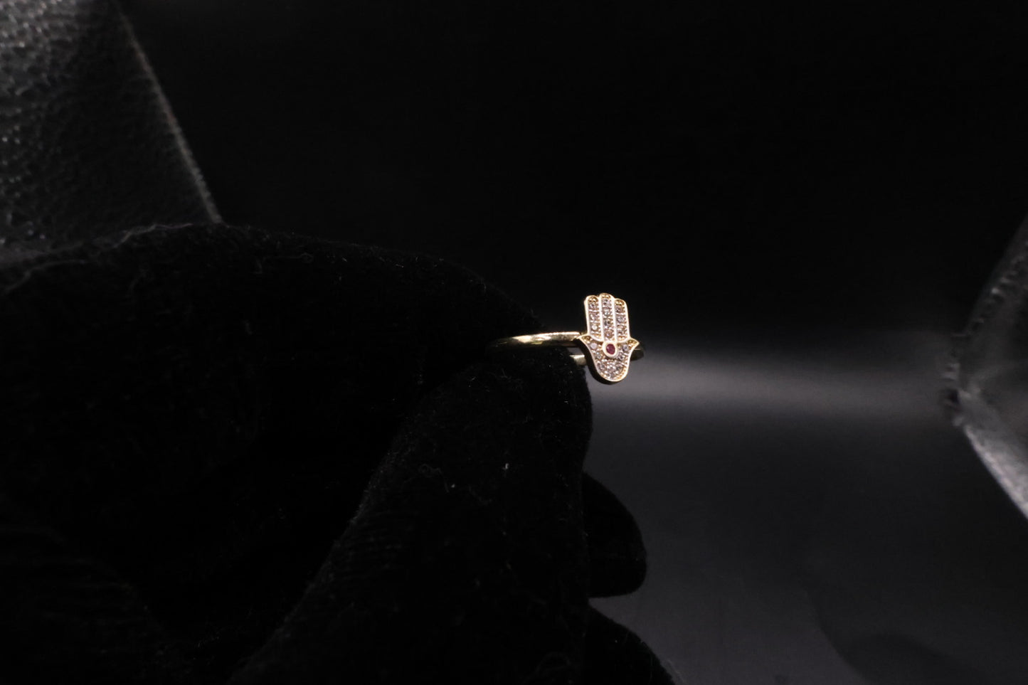 Hamsa Ring 14k gold