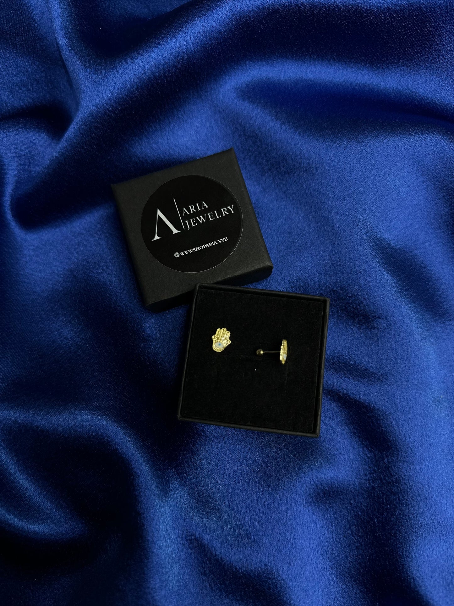 10k Gold evil eye Earrings