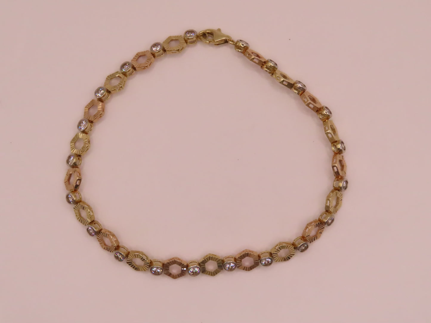 14k 3tones Gold bracelet