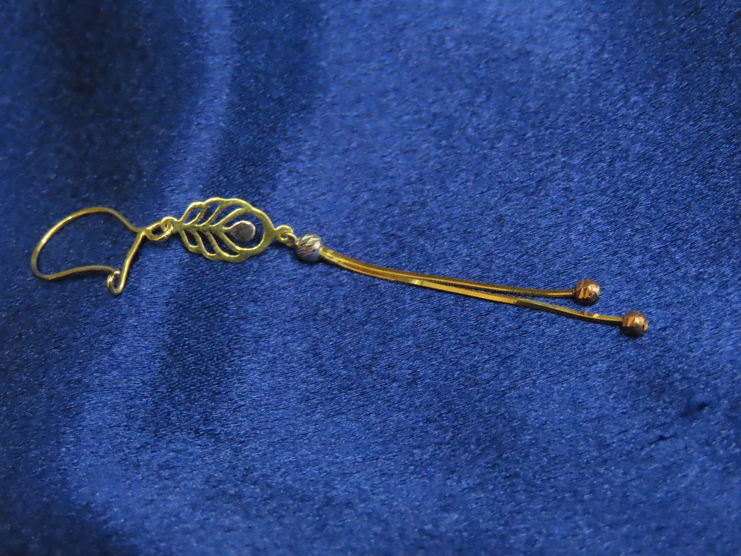 10k gold leaves earrings