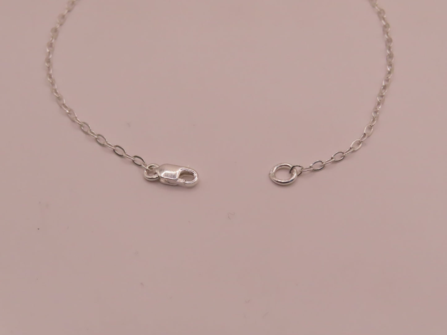 925 silver infinity bracelet 8in