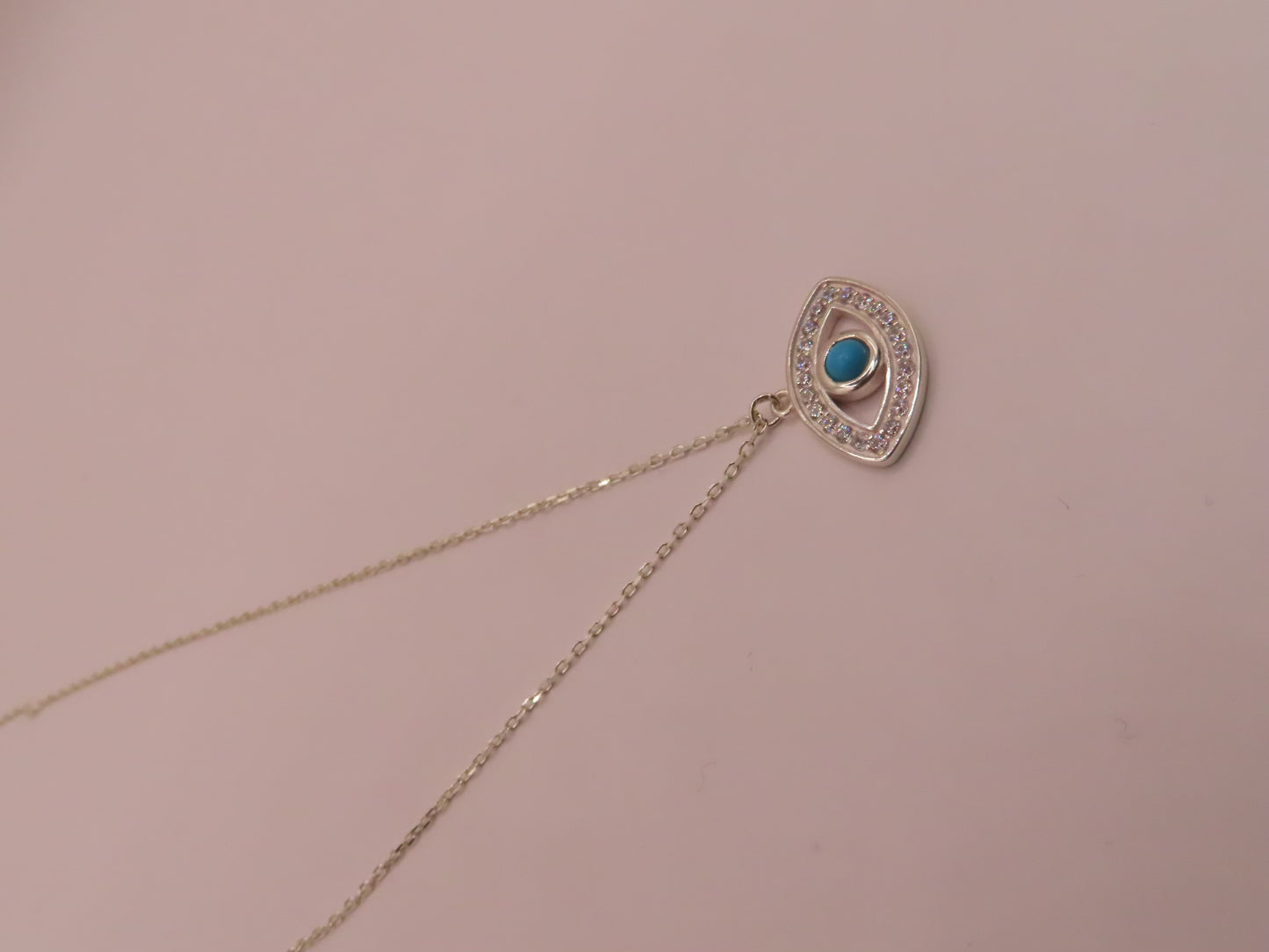 Evil eye 925 silver necklace