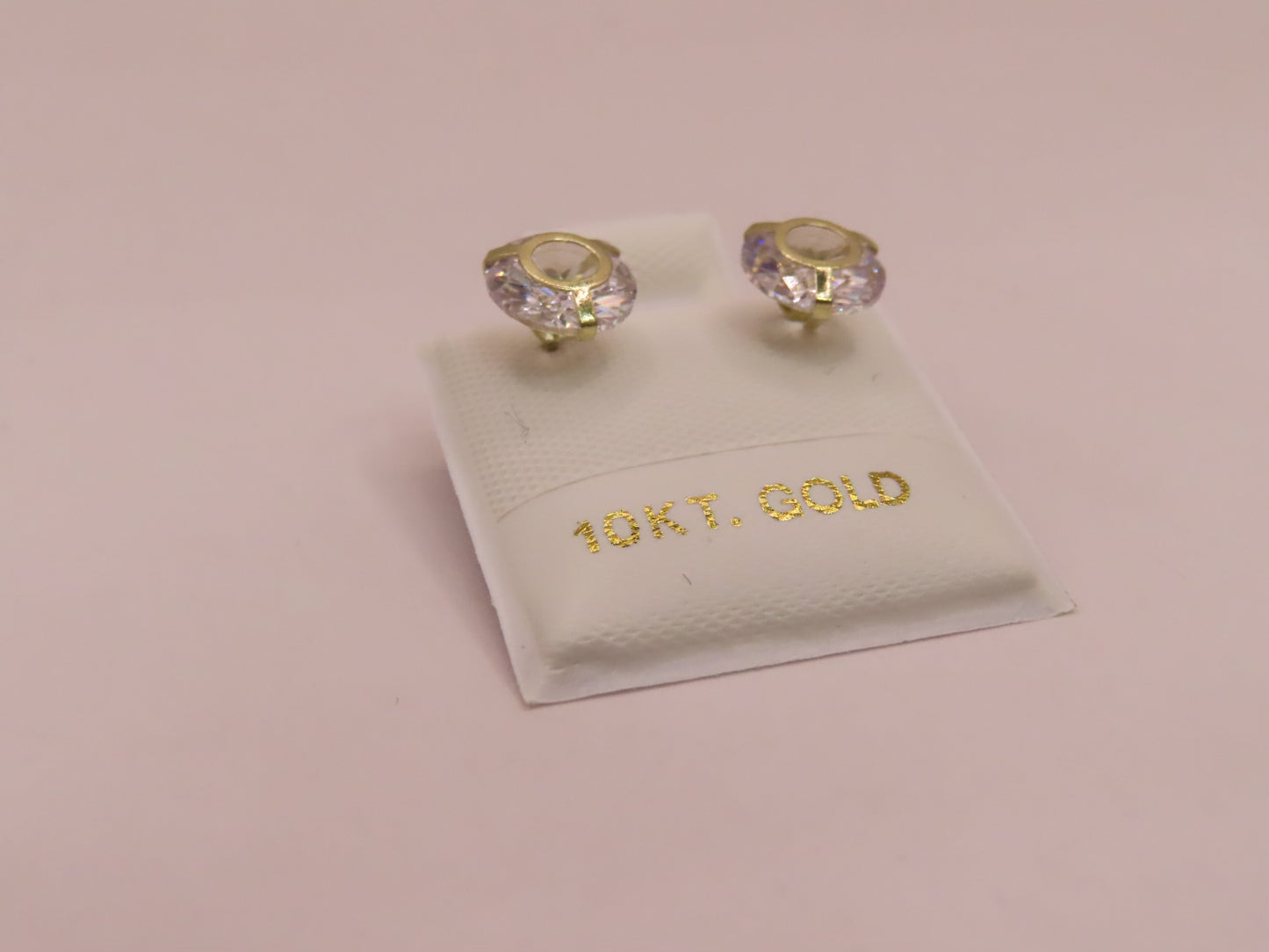 10k Gold zirconia earrings